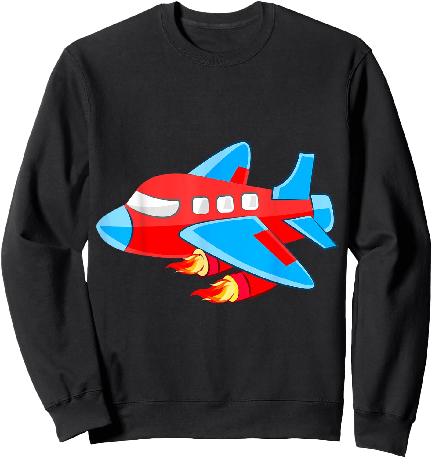 Boy Gifts Airplane Shirts For Boys. Airplane Shirts For Kids Sweatshirt - Sweatshirt | Black