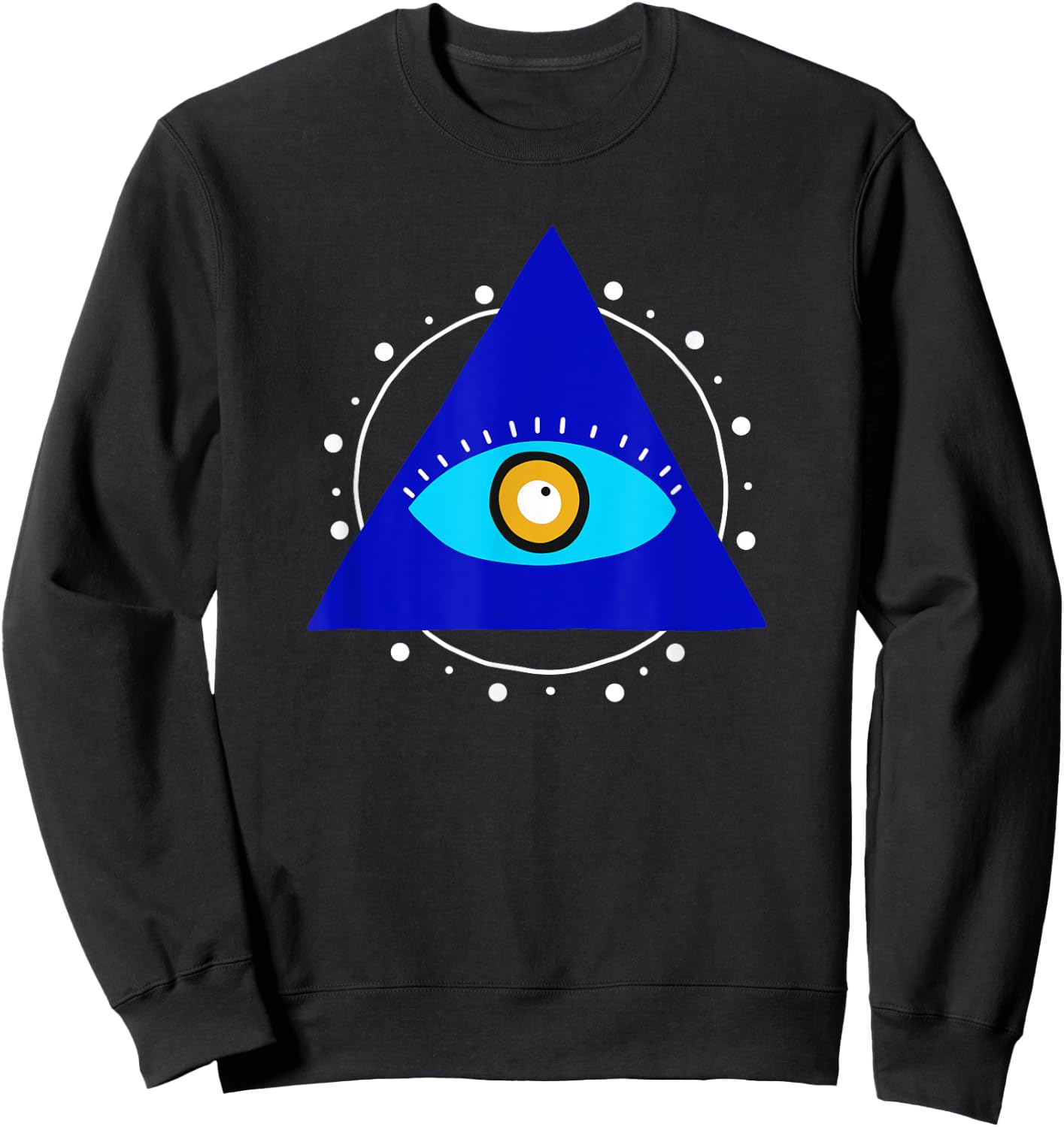 Evil Eye Curse Protection Seeing Eye Nazar Mati Evil Eye Sweatshirt - Sweatshirt | Black