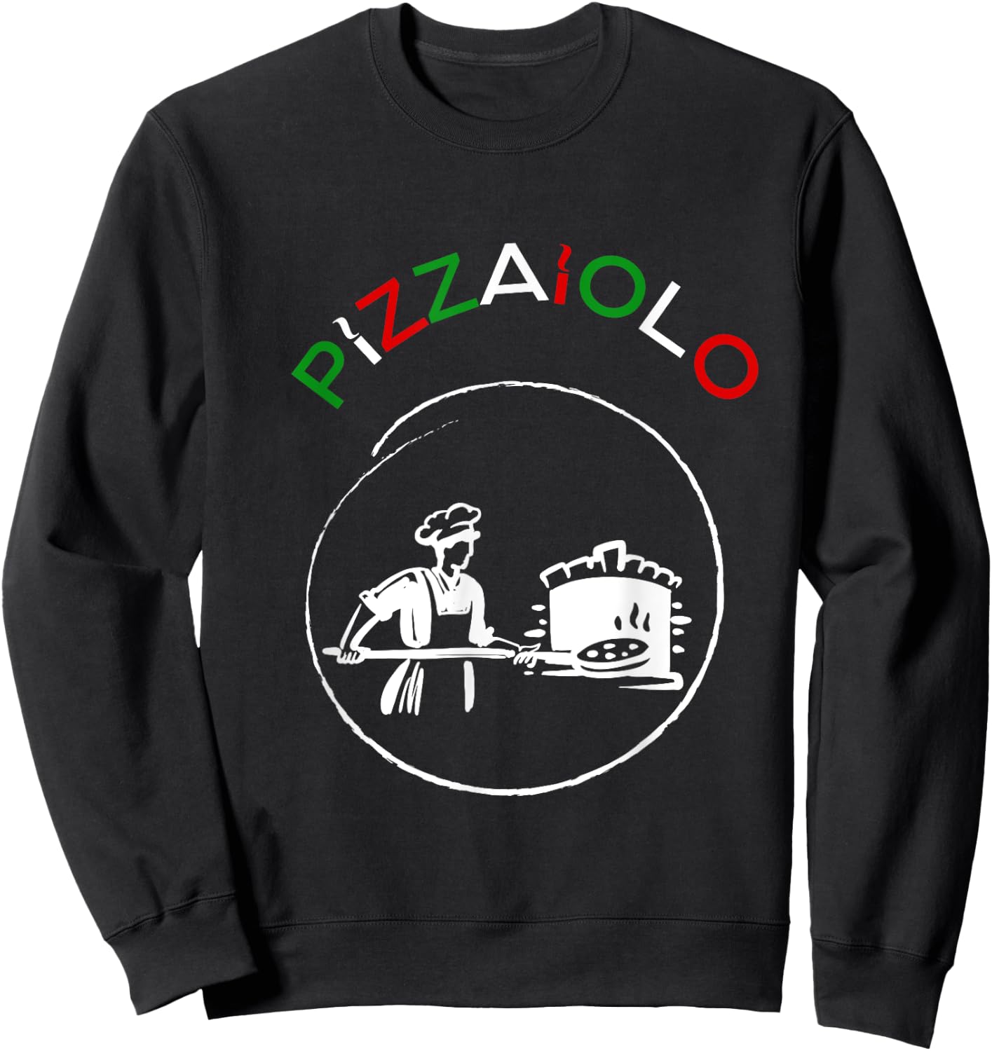 Pizzaiolo Pizza Baker Fun Shirt Pizzaiolo Sweatshirt - Sweatshirt | Black