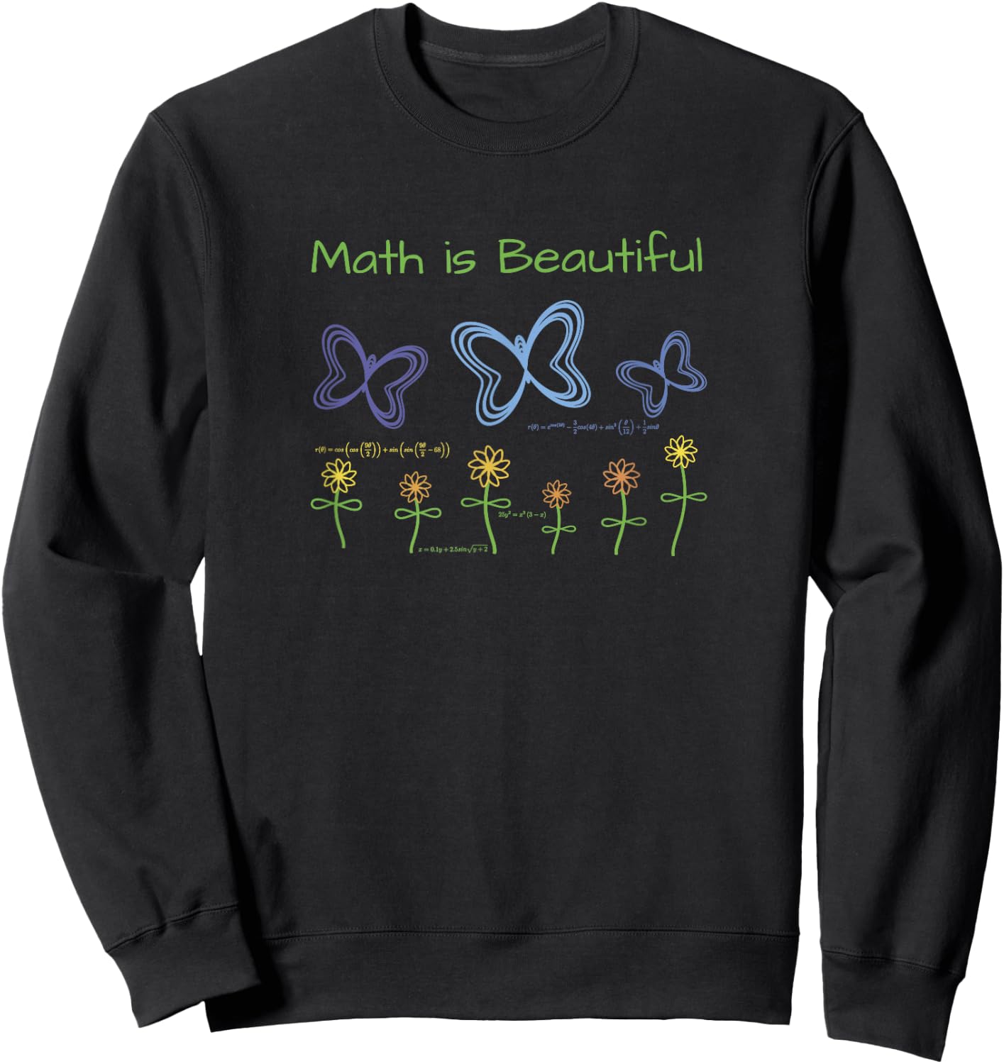Math is Beautiful Sweatshirt - Sweatshirt | Black