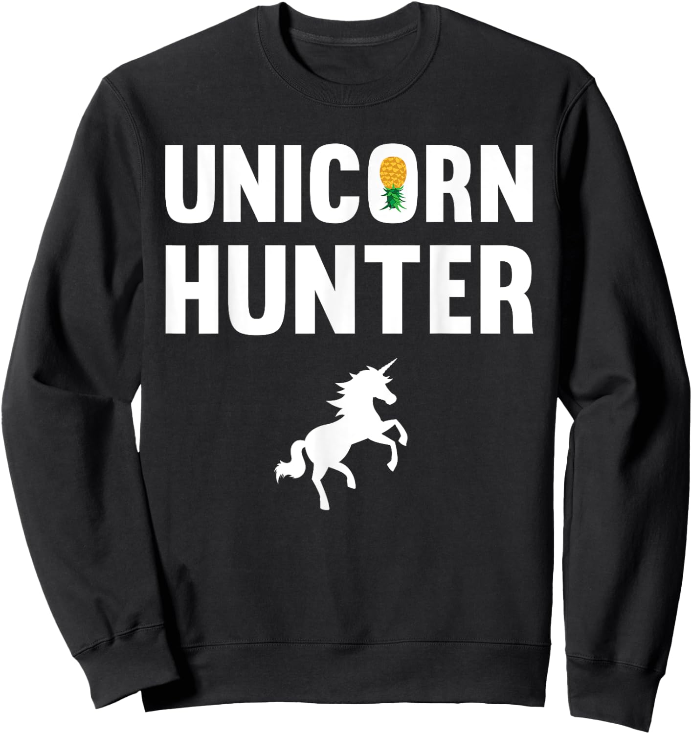 Unicorn Hunter Funny Swingers Polyamory Couple Swinging Sweatshirt - Sweatshirt | Black