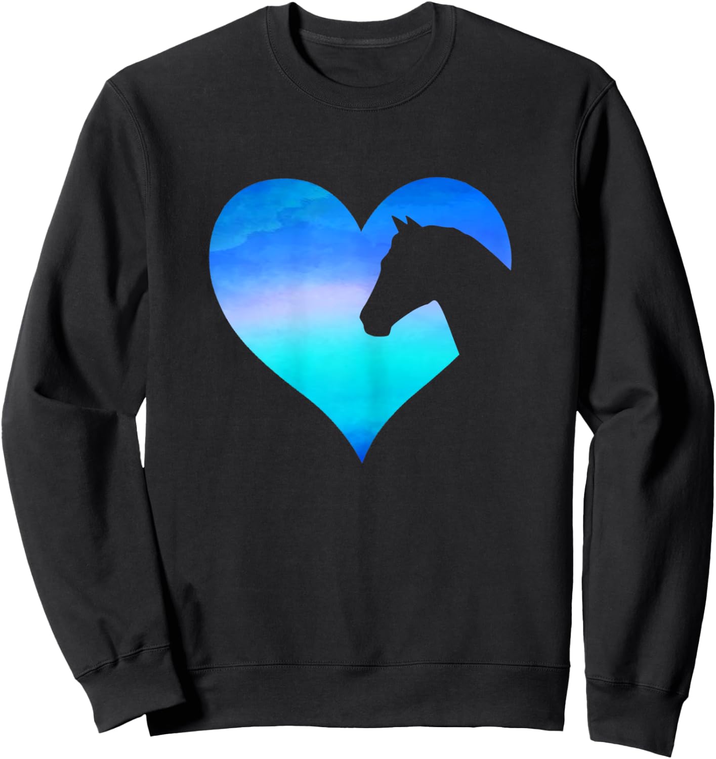 Girls Horse Lover For Boys Youth Women Who Loves Horses Sweatshirt - Sweatshirt | Black