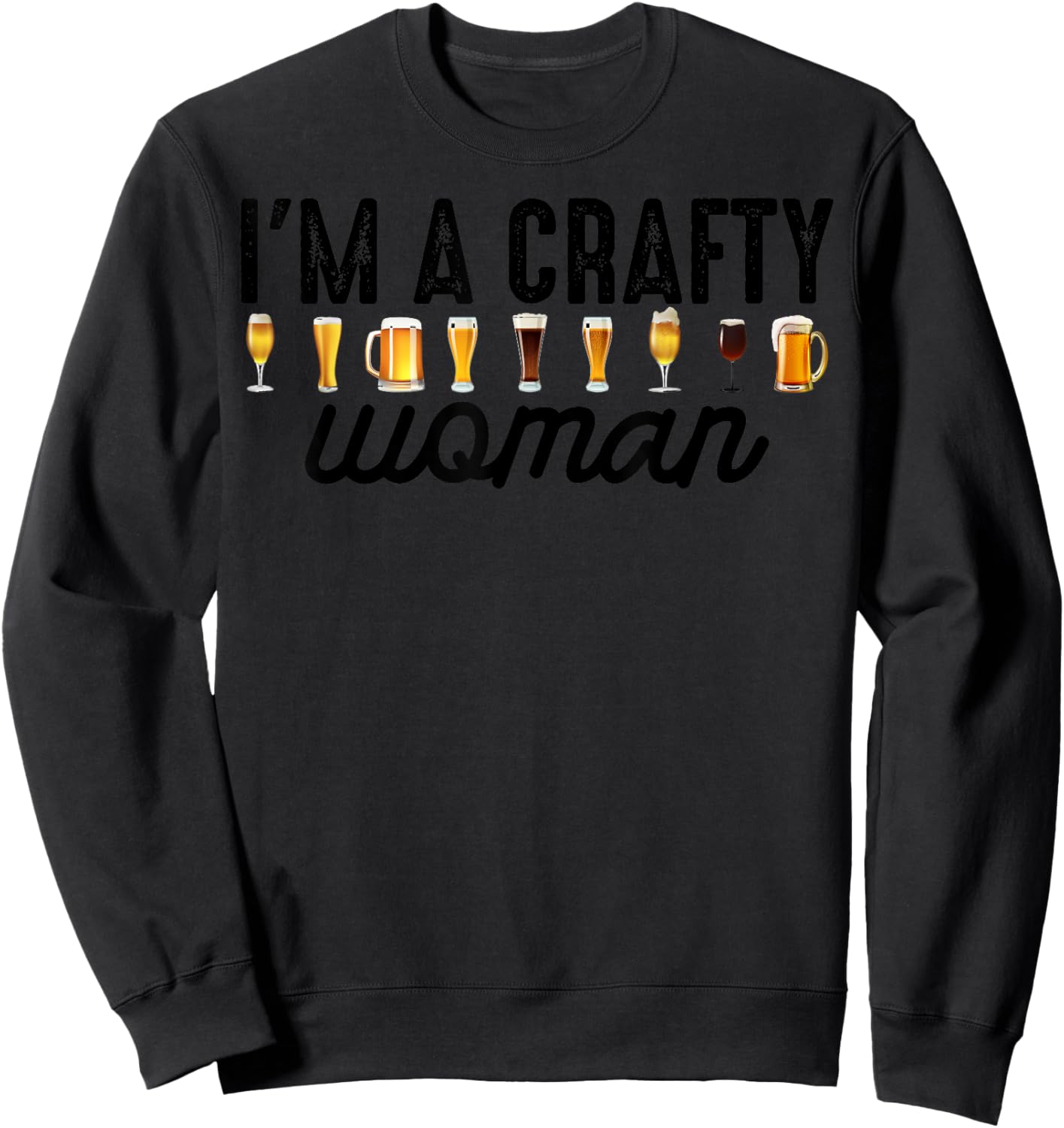 Funny Craft Beer Gift Cool Beer Brewers Ladies Sweatshirt - Sweatshirt | Black