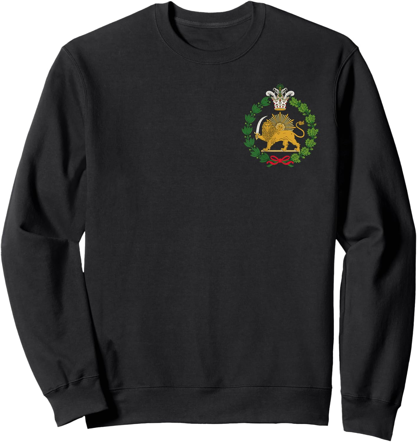 Shir o Khorshid Persian Lion and Sun Emblem Iran Sweatshirt - Sweatshirt | Black