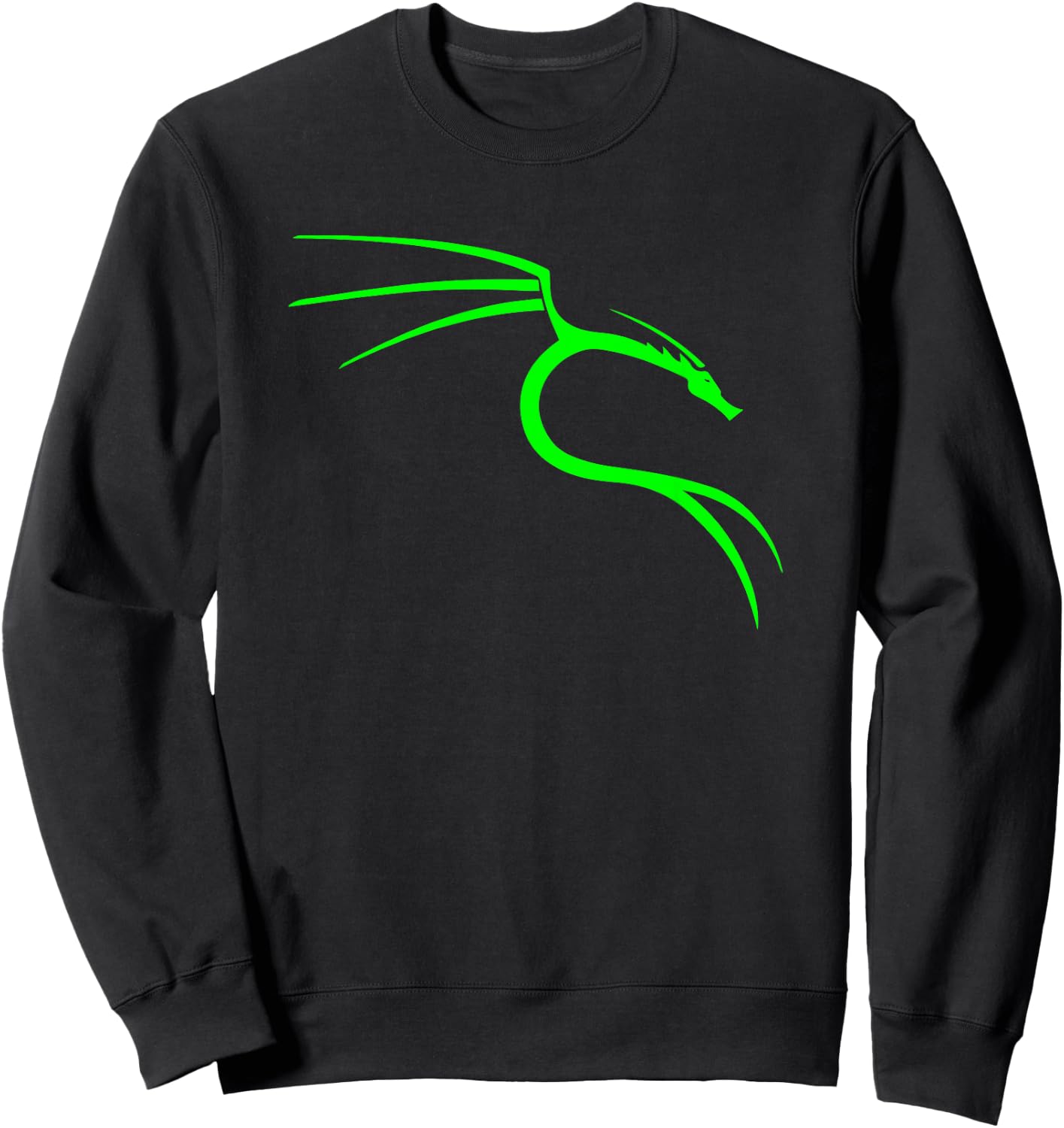 Cool Hacker Nerd - Kali Linux Dragon Sweatshirt - Sweatshirt | Black