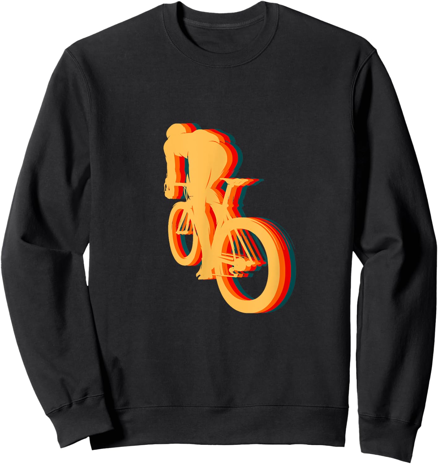 Road Biking Bicycle Cycling Sweatshirt - Sweatshirt | Black