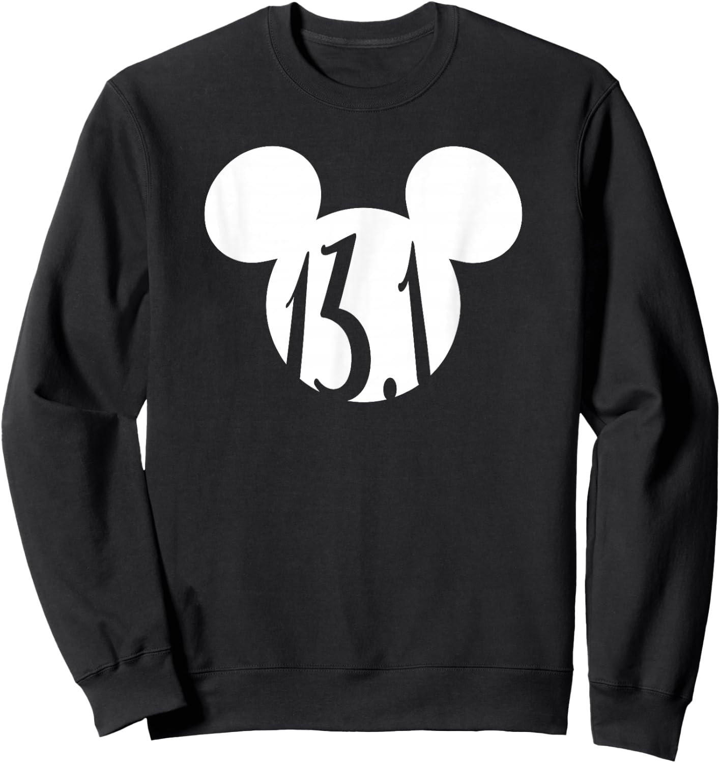 Disney Mickey Mouse Half Marathon 13.1 Fitness Runner Sweatshirt - Sweatshirt | Black