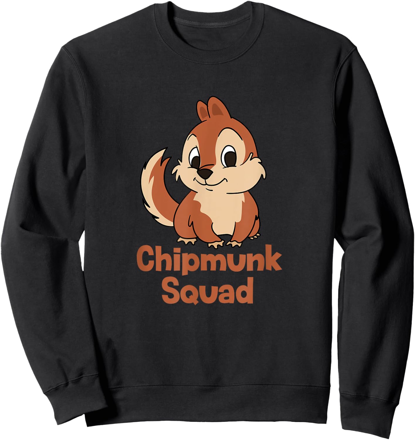 Chipmunk Squad Forest Animal Nature Lover Sweatshirt - Sweatshirt | Black