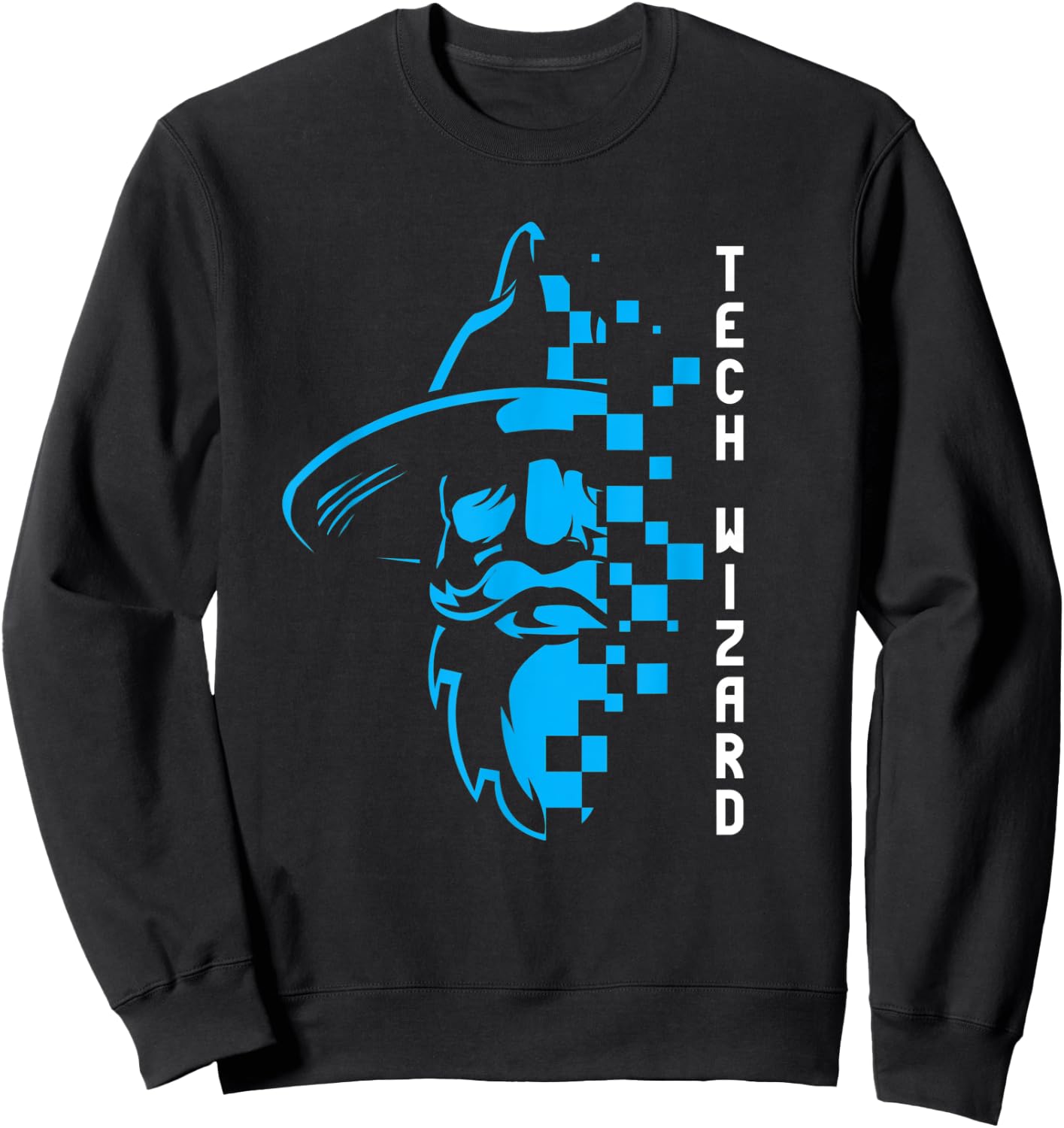 Tech Wizard Cool Technology I.T. Computer Whiz Techie Geek Sweatshirt - Sweatshirt | Black