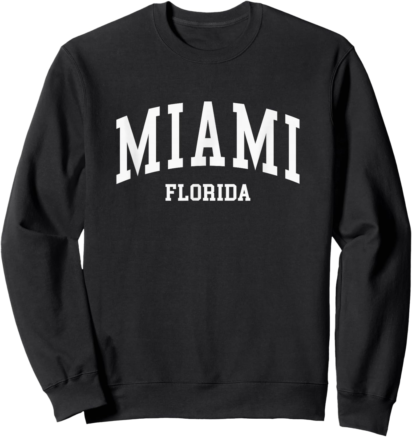 Miami - Florida - Throwback Design - Classic Sweatshirt - Sweatshirt | Black