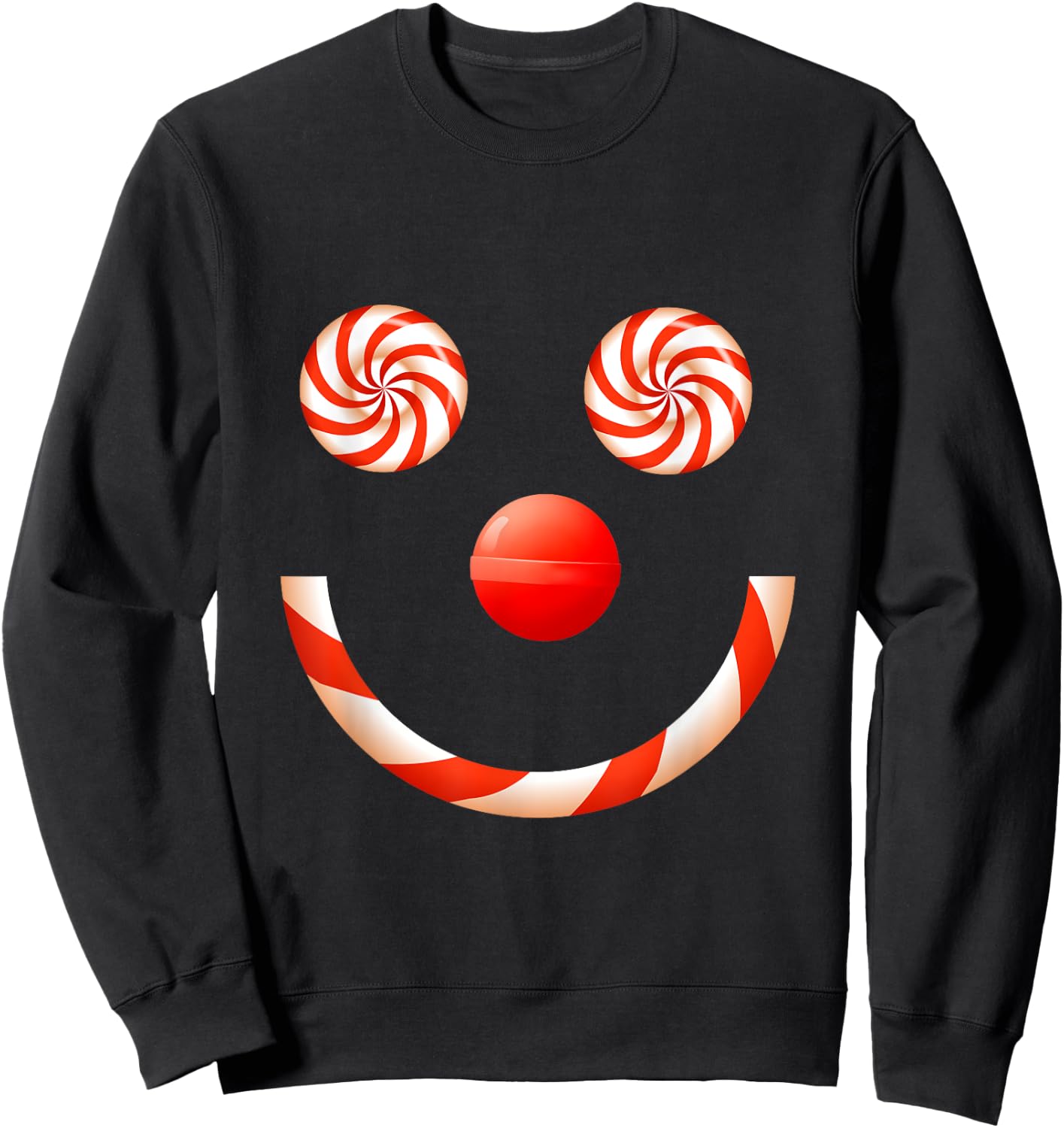 Candy Canes Christmas Shirt for Kids Teen Candy Lover Sweets Sweatshirt - Sweatshirt | Black