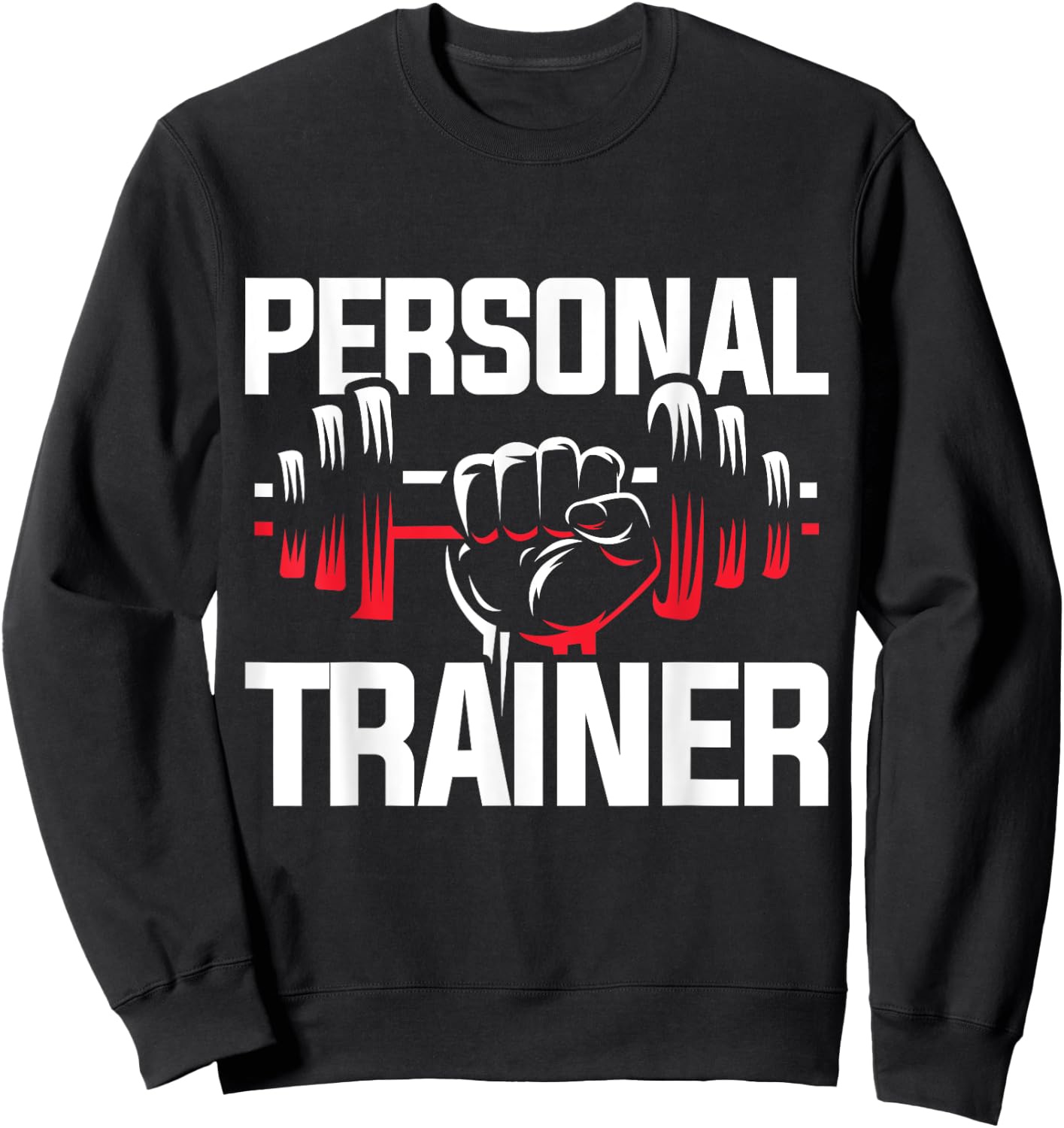 Workout Gift Dumbbell Personal Trainer Sweatshirt - Sweatshirt | Black
