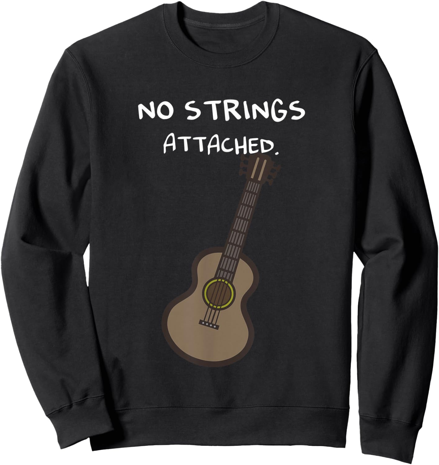 No strings attached. Sweatshirt - Sweatshirt | Black