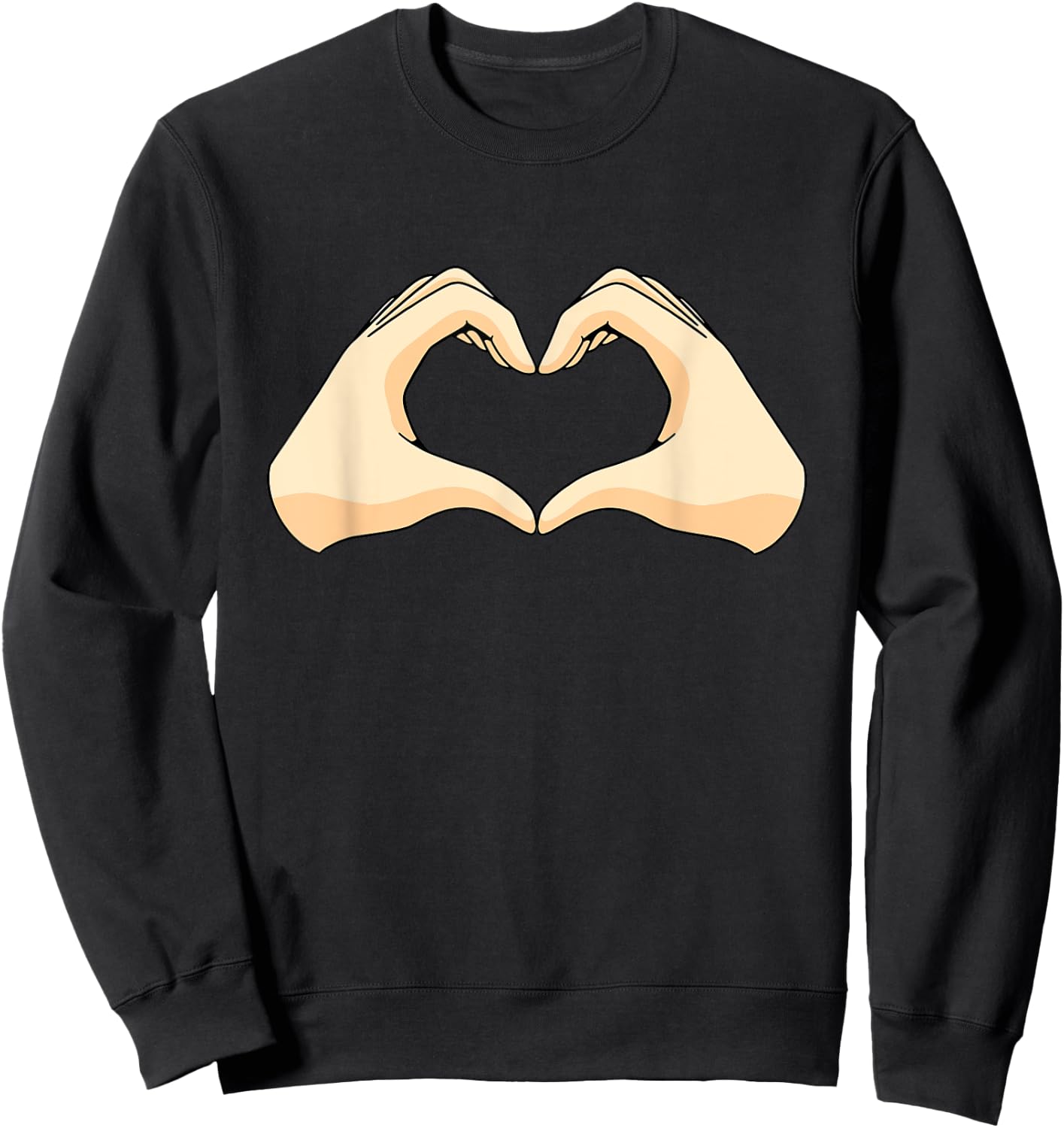 Hands Heart Hand Heart Sweatshirt - Sweatshirt | Black