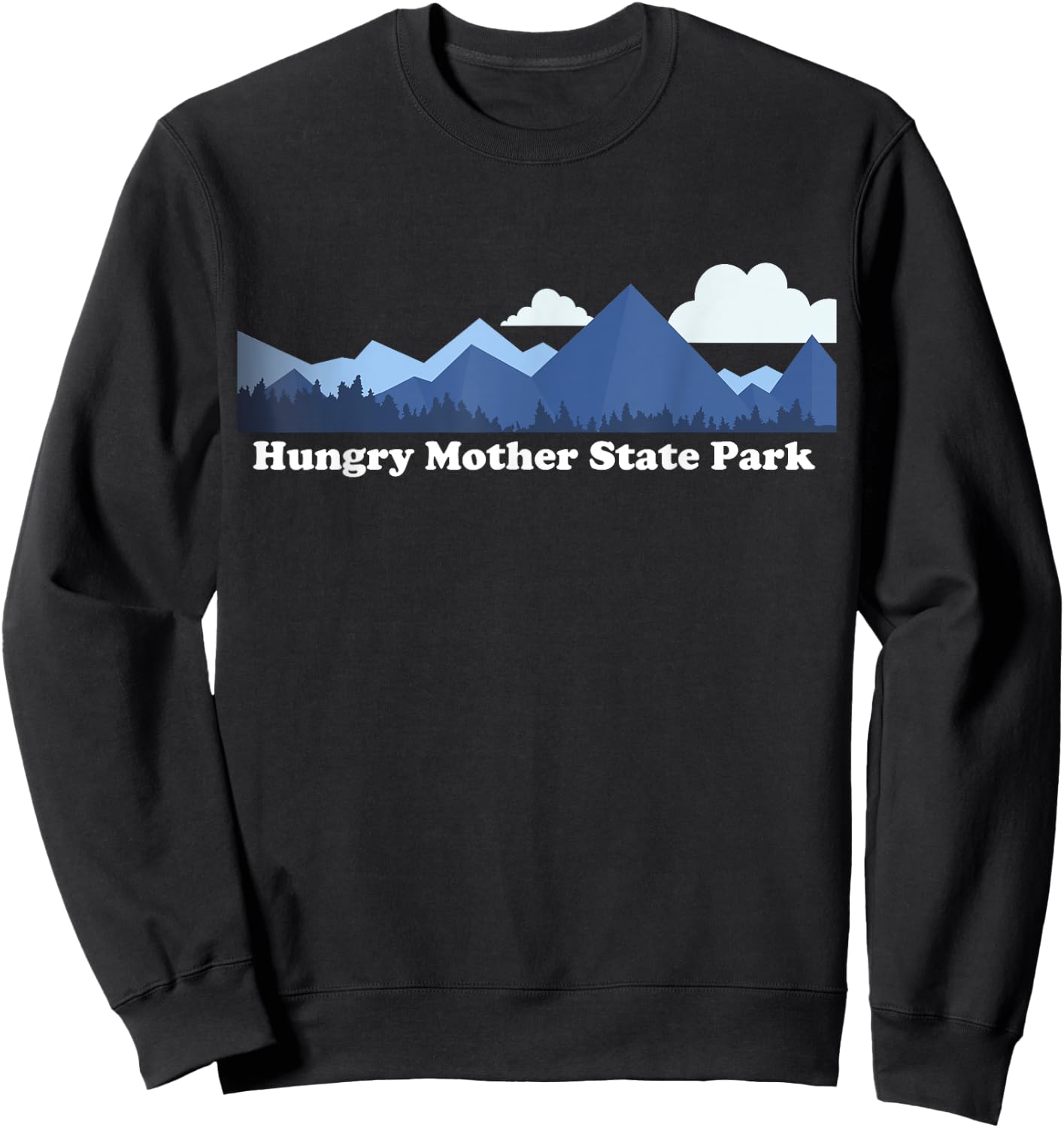 Hungry Mother State Park Virginia Mountains Hiking Sweatshirt - Sweatshirt | Black