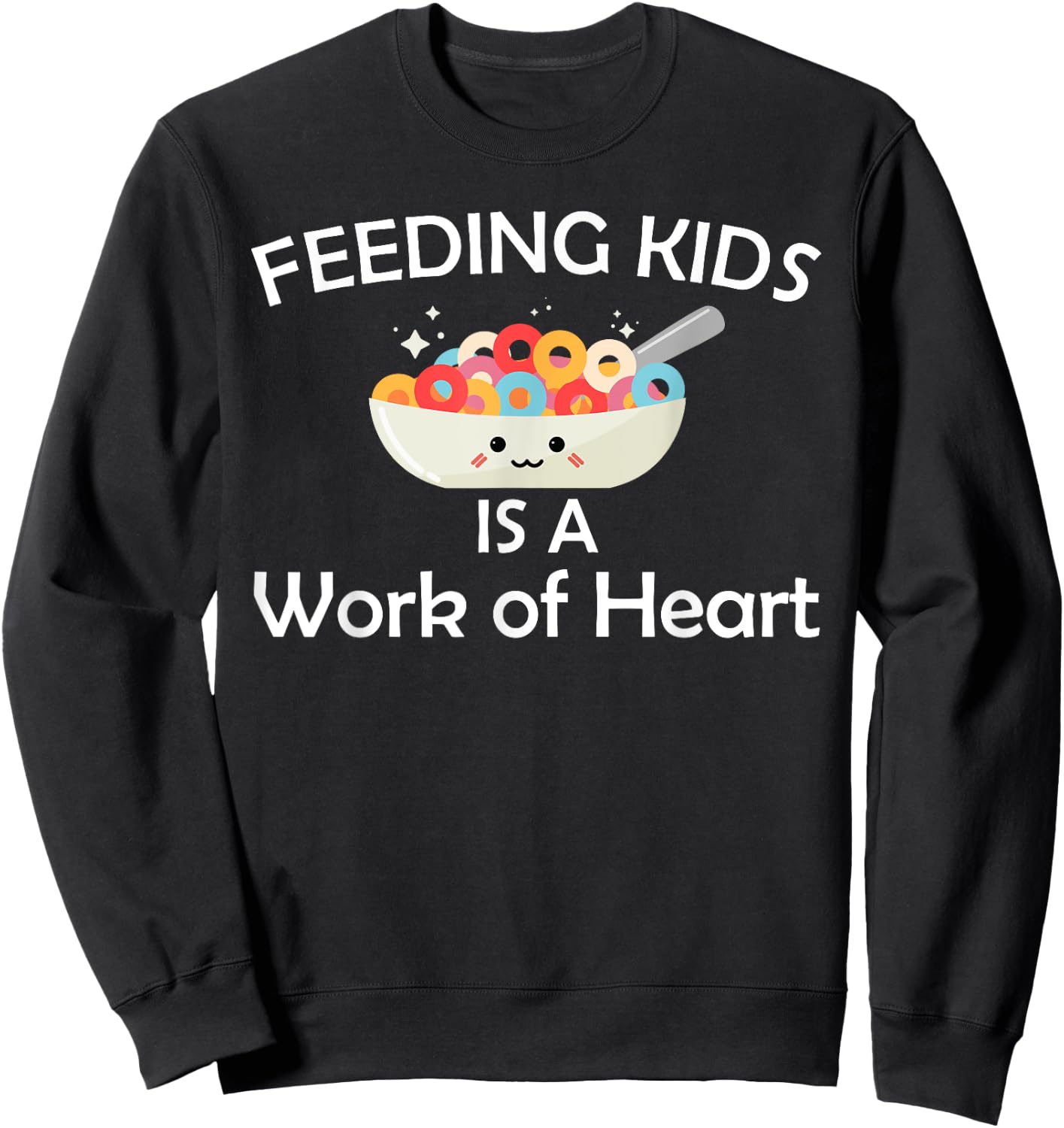 Funny Lunch Lady Design School Cafeteria Workers Sweatshirt - Sweatshirt | Black