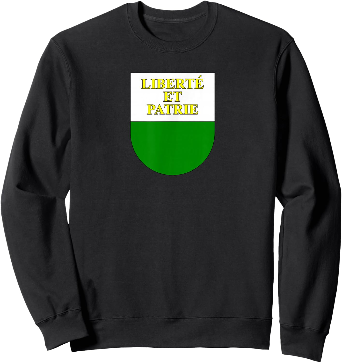 Vaud - Swiss Canton Coat of Arms Sweatshirt - Sweatshirt | Black