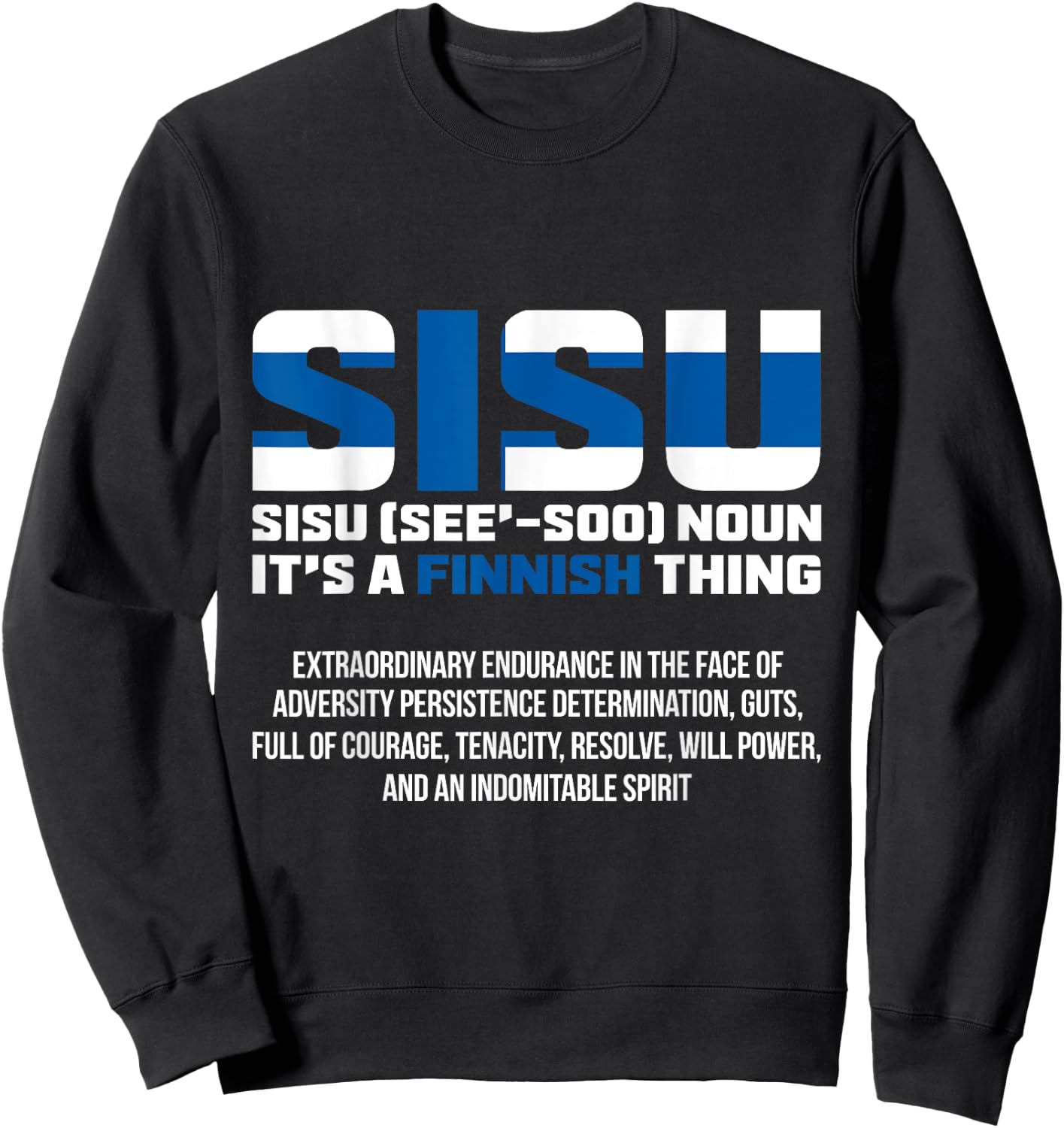 Rovaniemi Sisu Lapland Finland Sweatshirt - Sweatshirt | Black