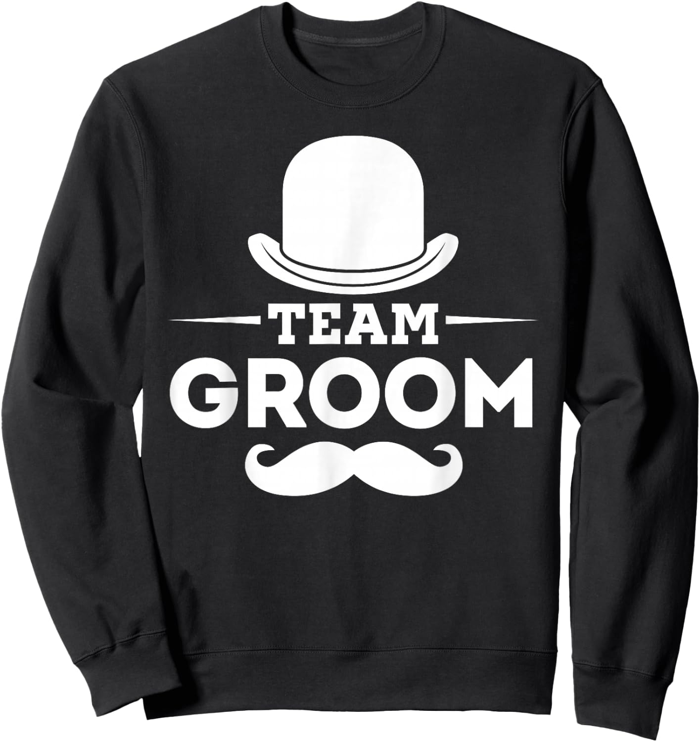 Team Groom Crew Party Squad Grooms Bachelor Sweatshirt - Sweatshirt | Black