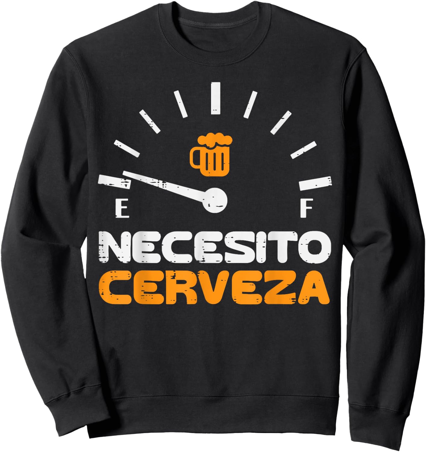 Necesito Cerveza Funny Mexican Spanish Cinco De Mayo Men Sweatshirt - Sweatshirt | Black