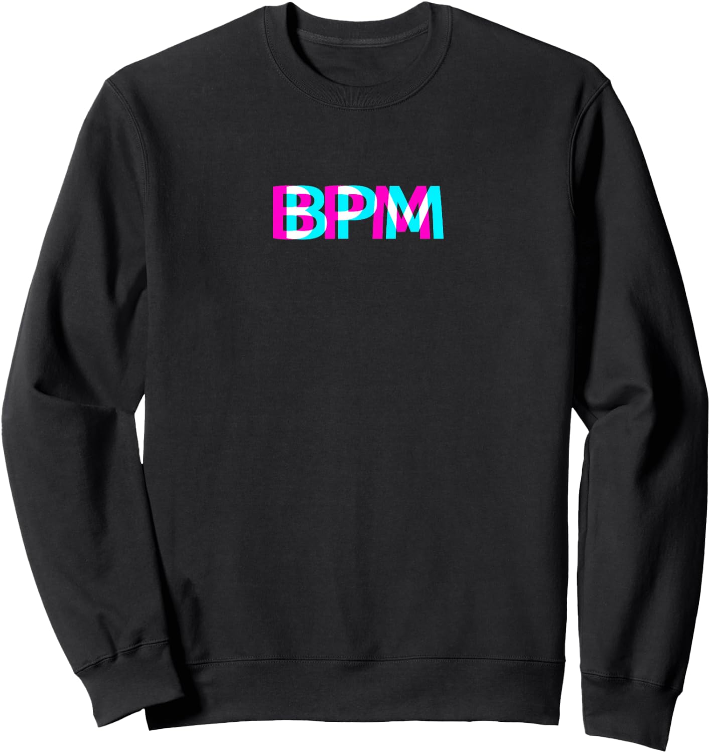 BPM Clubbing Techno DJ EDM Rave Raver Goa Festival Outfit Sweatshirt - Sweatshirt | Black