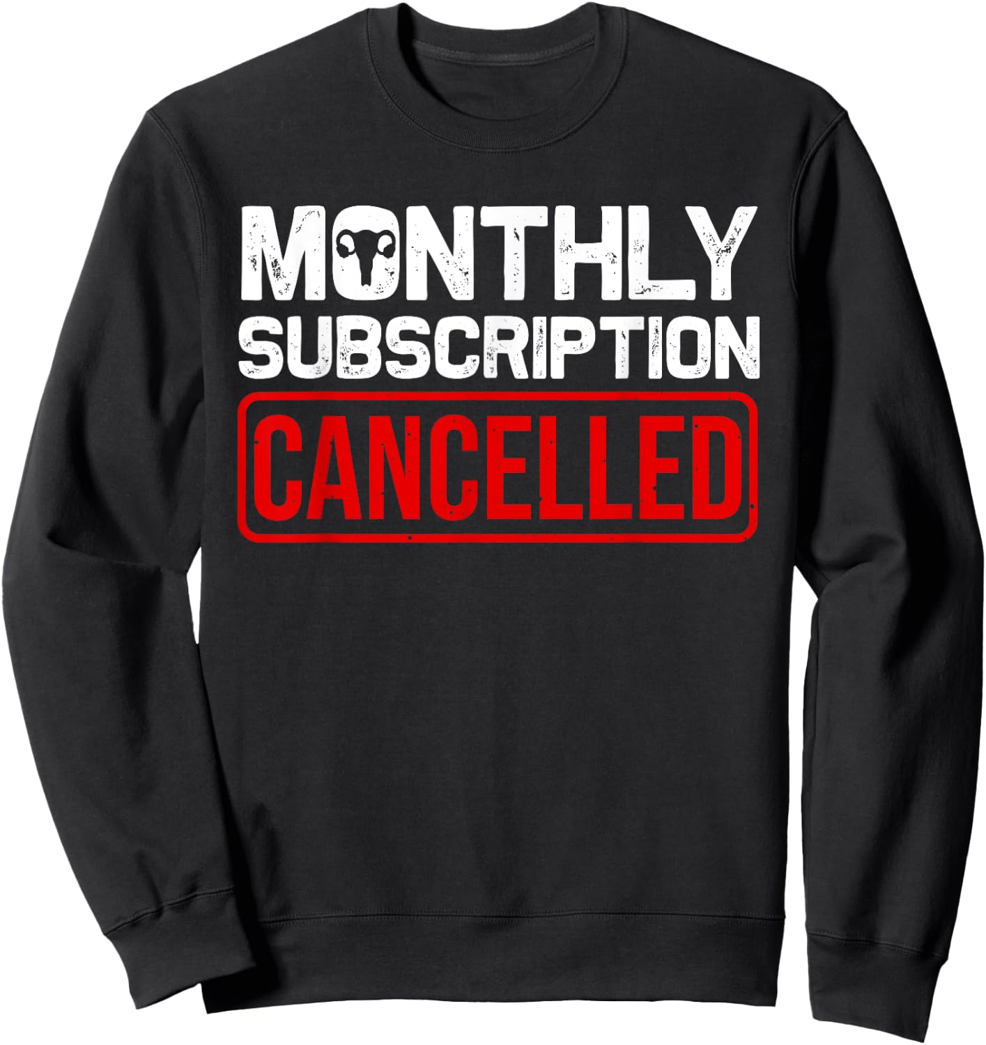 Funny Hysterectomy Design Women Girls Moms Uterus Removal Sweatshirt - Sweatshirt | Black