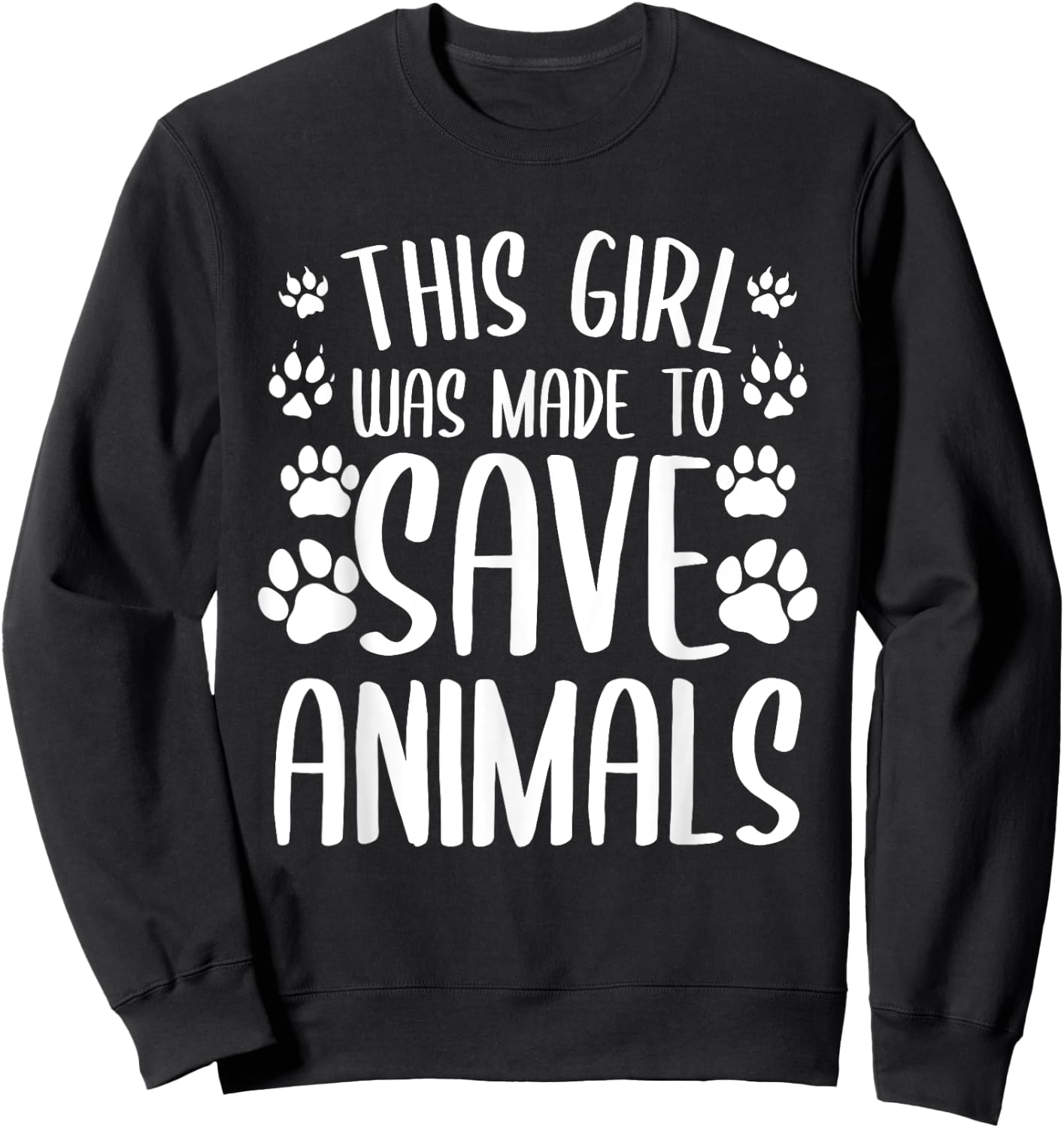 Funny Veterinarian Design For Girls Women Vet Tech Assistant Sweatshirt - Sweatshirt | Black