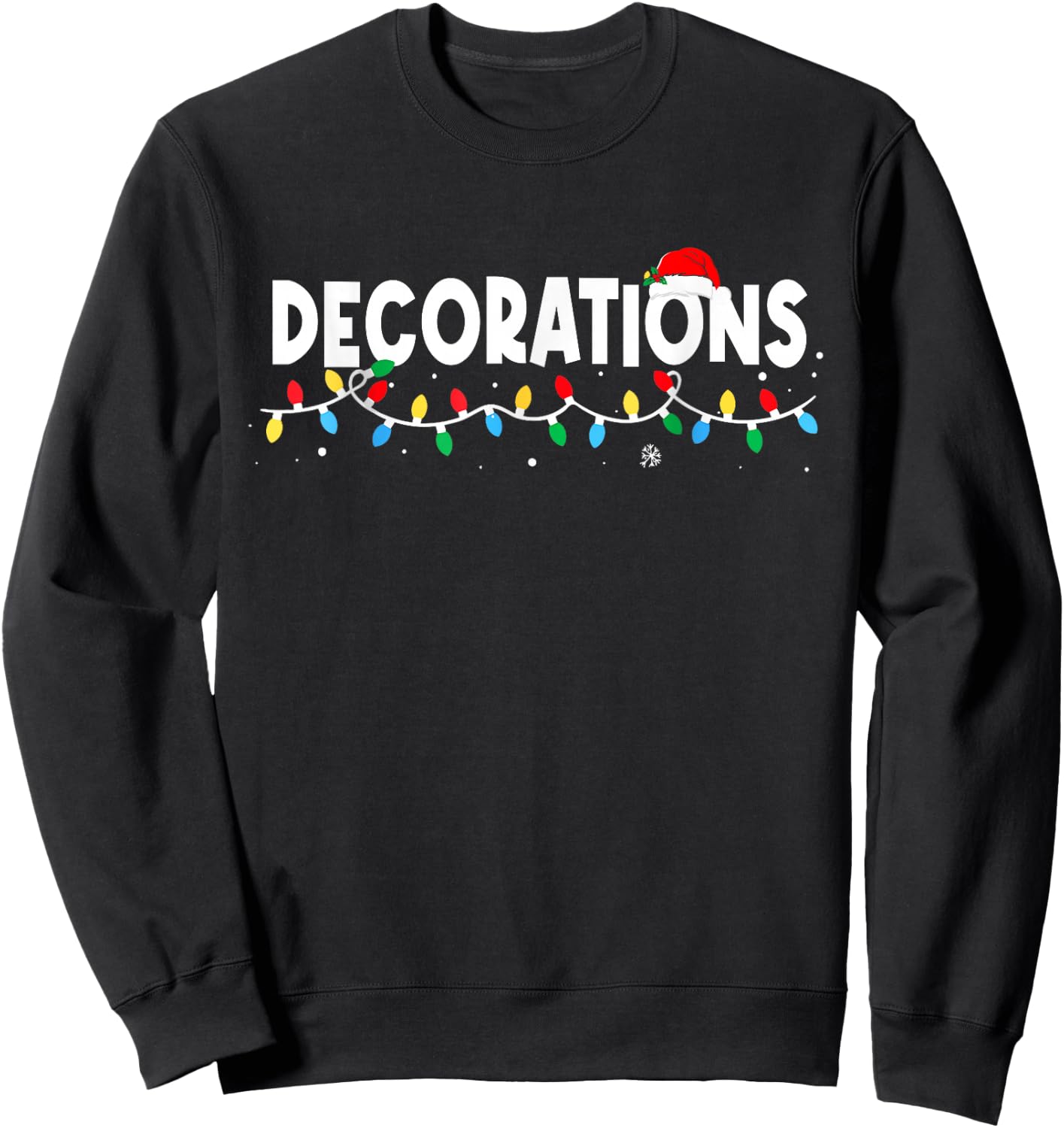 Funny I Put The D in Decorations Matching Couples Pajamas Sweatshirt - Sweatshirt | Black