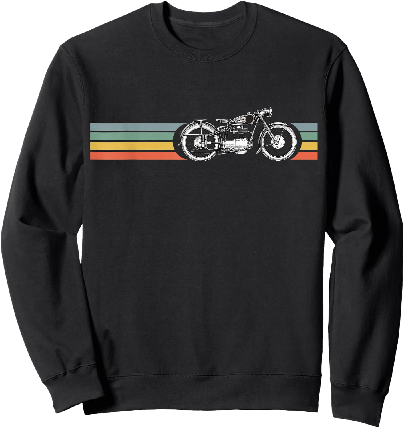 Retro Vintage Motorcycle | I love my Motorcycle Sweatshirt - Sweatshirt | Black