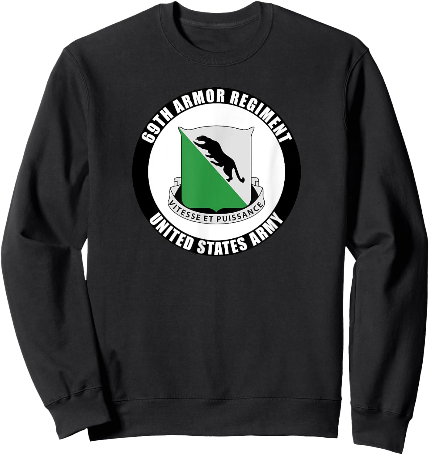 69th Armor Regiment United States Army Veteran Military Sweatshirt - Sweatshirt | Black