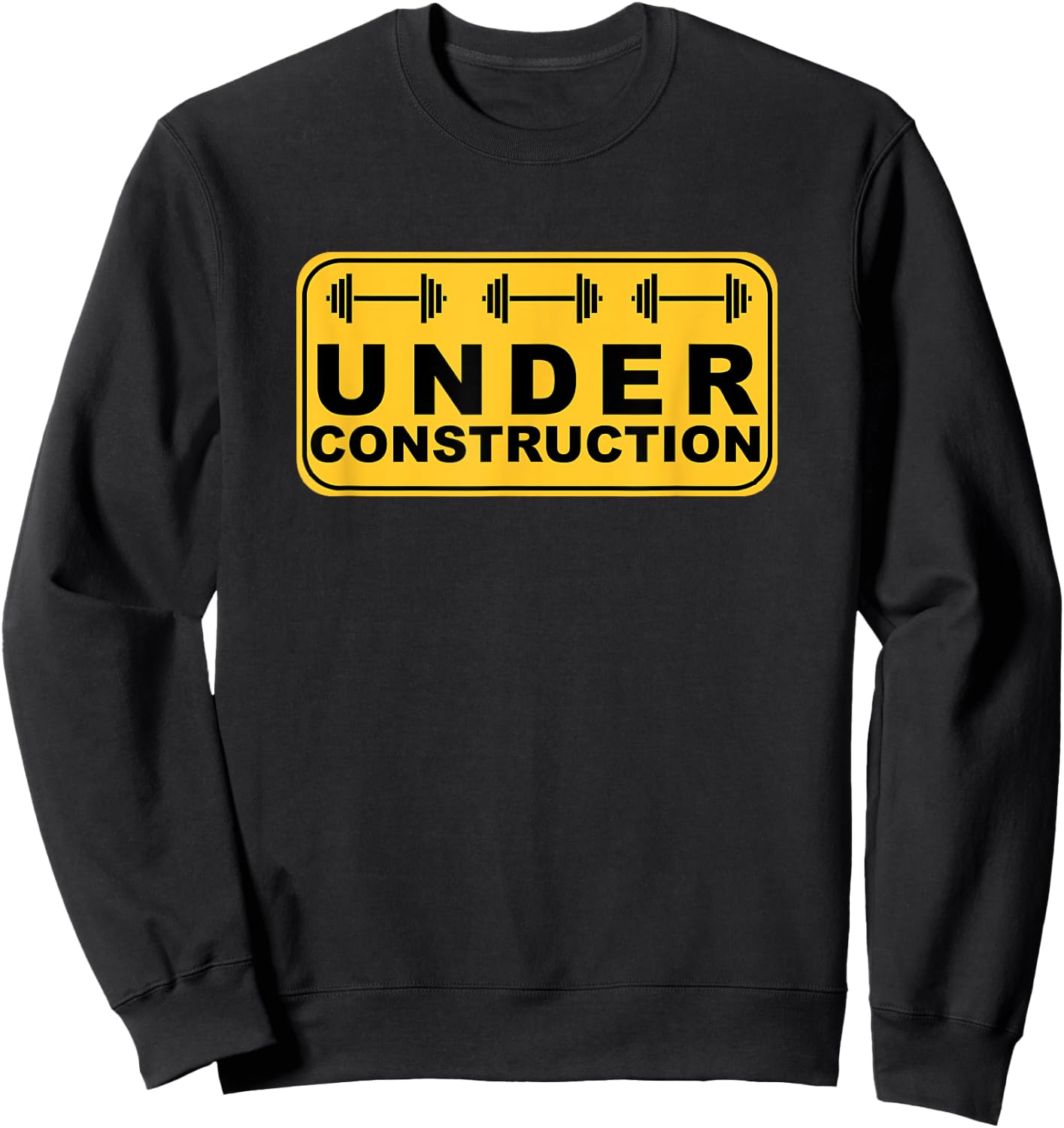 Body Under Construction - Fitness - Funny - Gym Classic Sweatshirt - Sweatshirt | Black