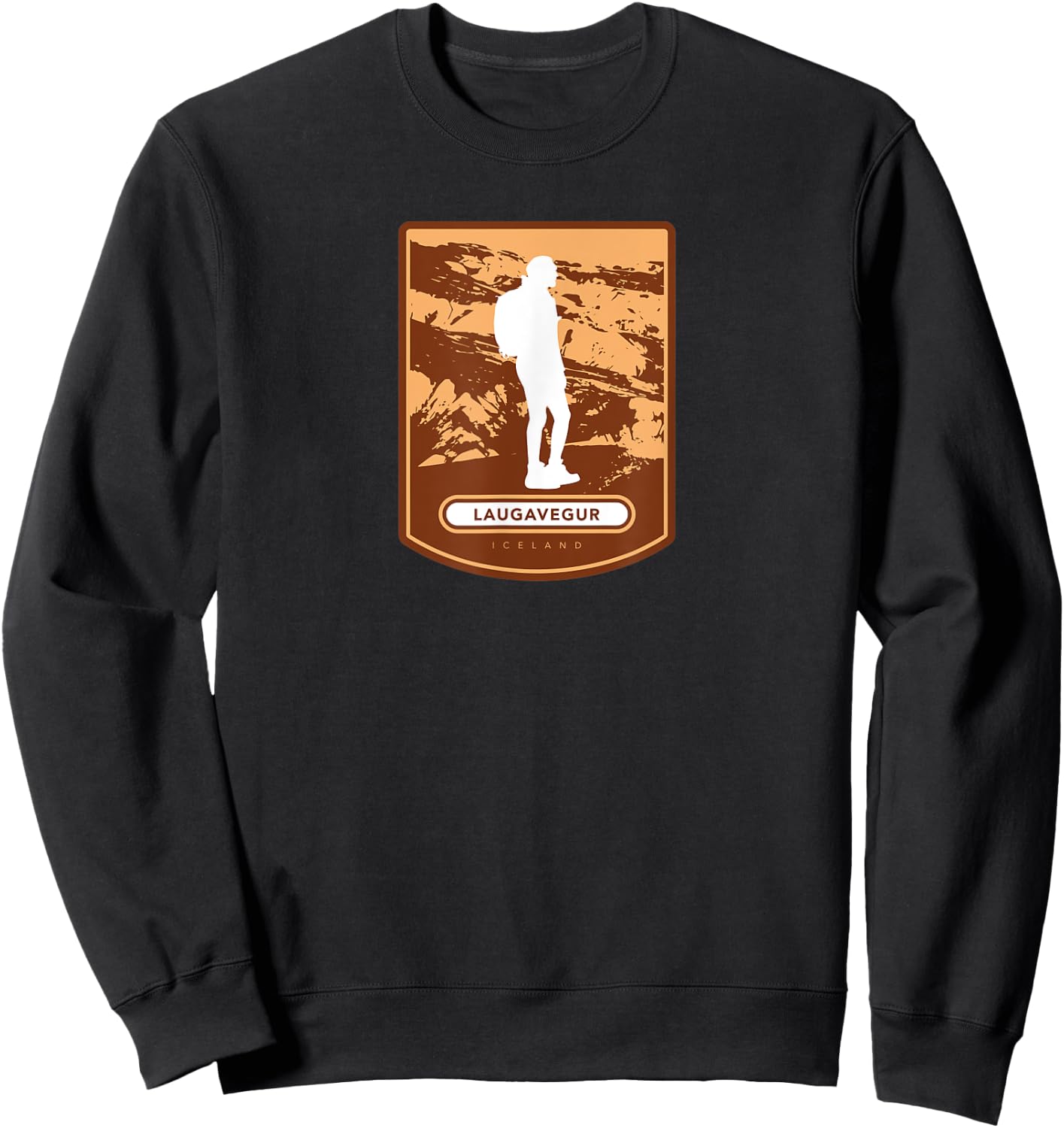 Laugavegur – Iceland Sweatshirt - Sweatshirt | Black