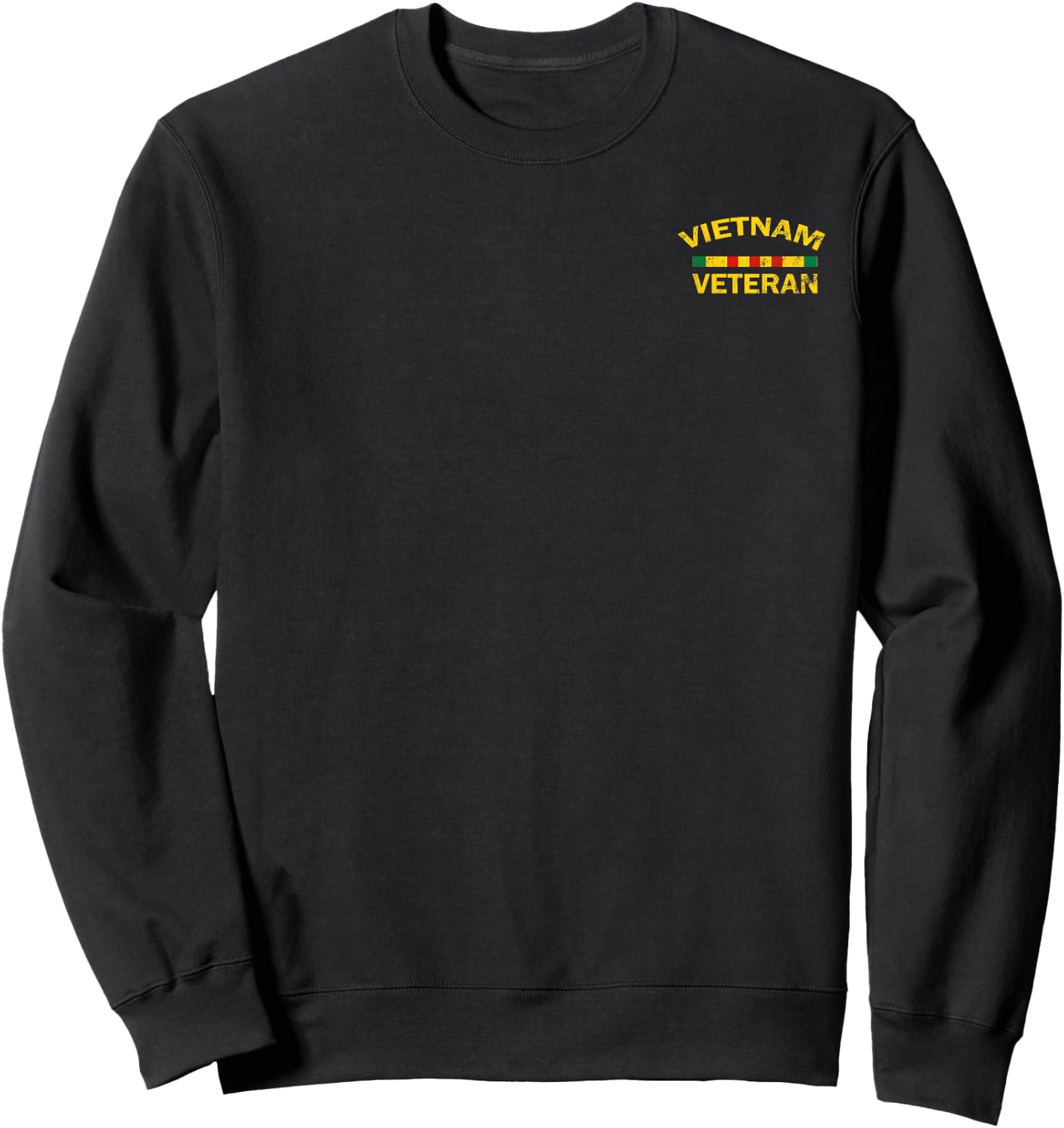 U.S Army Vietnam Veteran Vintage USA Soldier Vietnam War Sweatshirt - Sweatshirt | Black