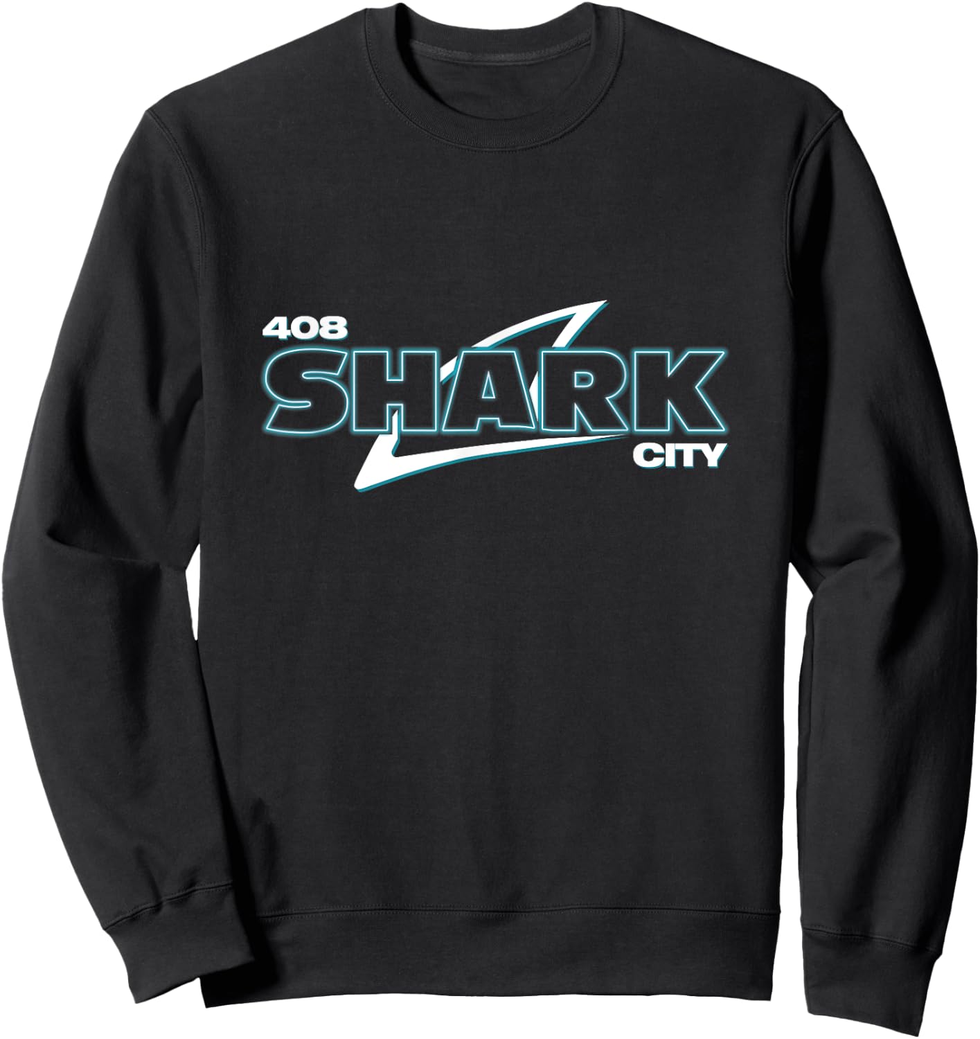 Shark City San Jose Savages Shirt , Black, Small, -Adults, Short Sleeve, Modern, Casual, San Jose Themed Sweatshirt - Sweatshirt | Black