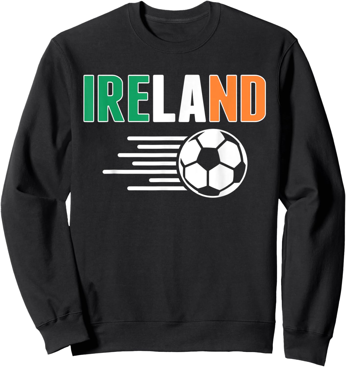Proud Ireland Soccer Fans Jersey - Support Irish Football Sweatshirt - Sweatshirt | Black