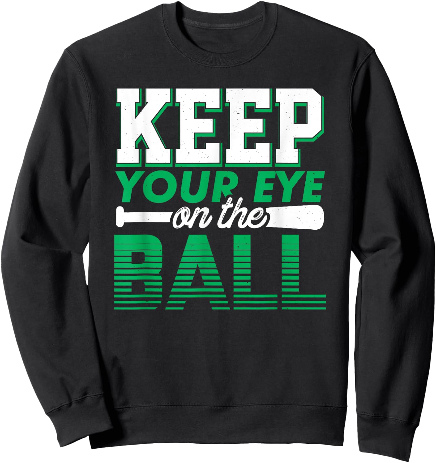 Keep your eye on the ball - Softball Sweatshirt - Sweatshirt | Black