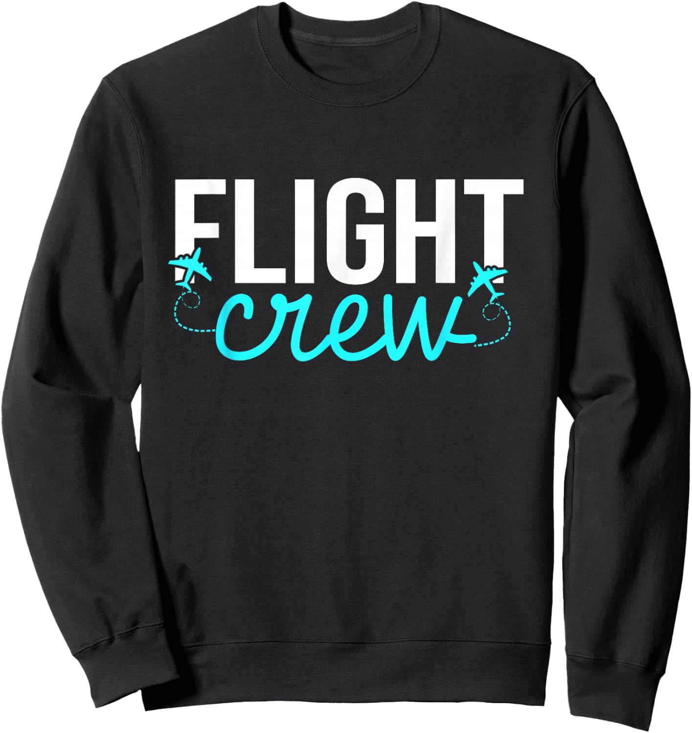 Flight Crew Airplane Attendant Pilot Plane Flight Sweatshirt - Sweatshirt | Black
