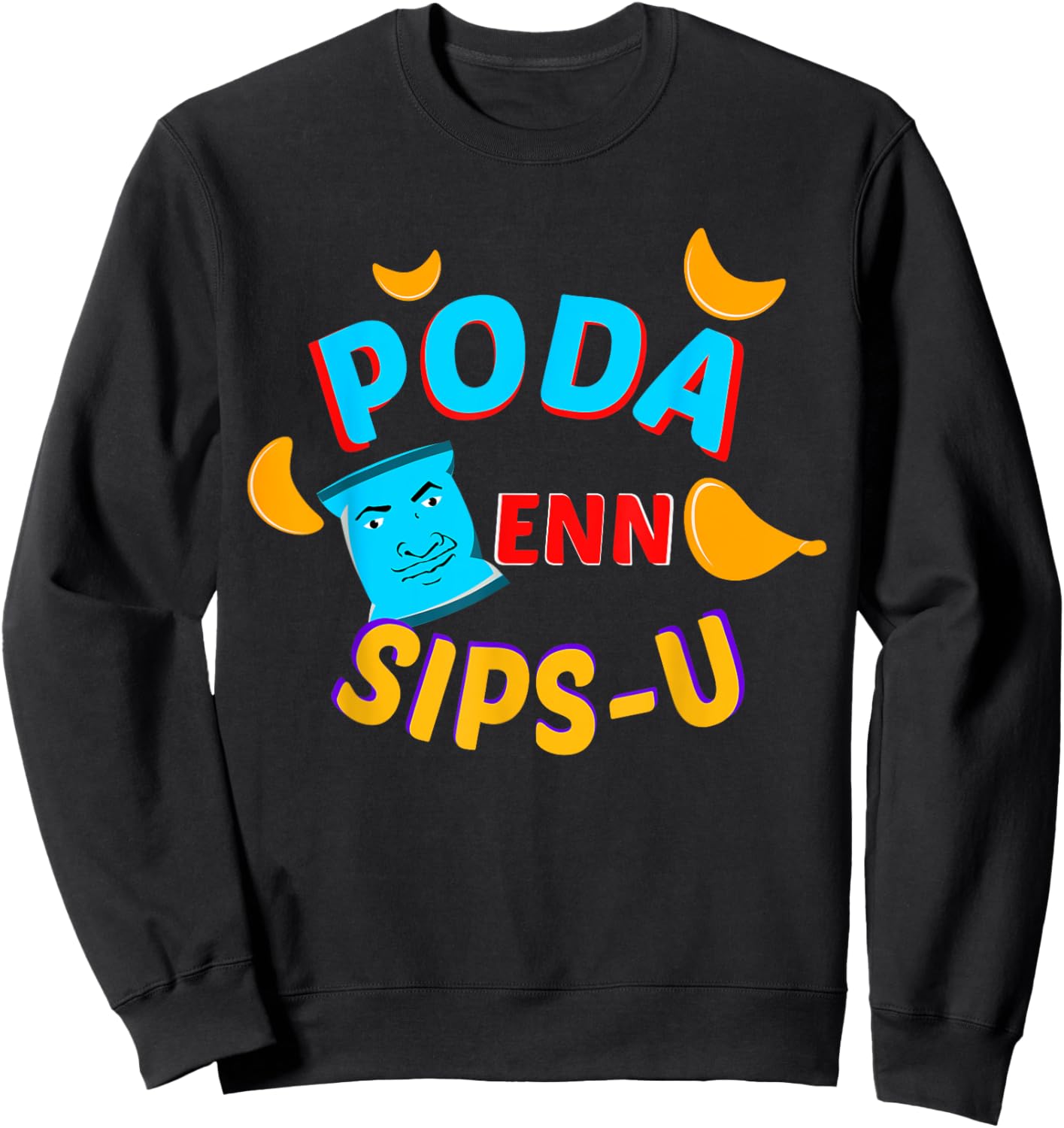 Swag Swami Kollywood Tamil Poda En Sipsu Foodie Chips Comedy Sweatshirt - Sweatshirt | Black