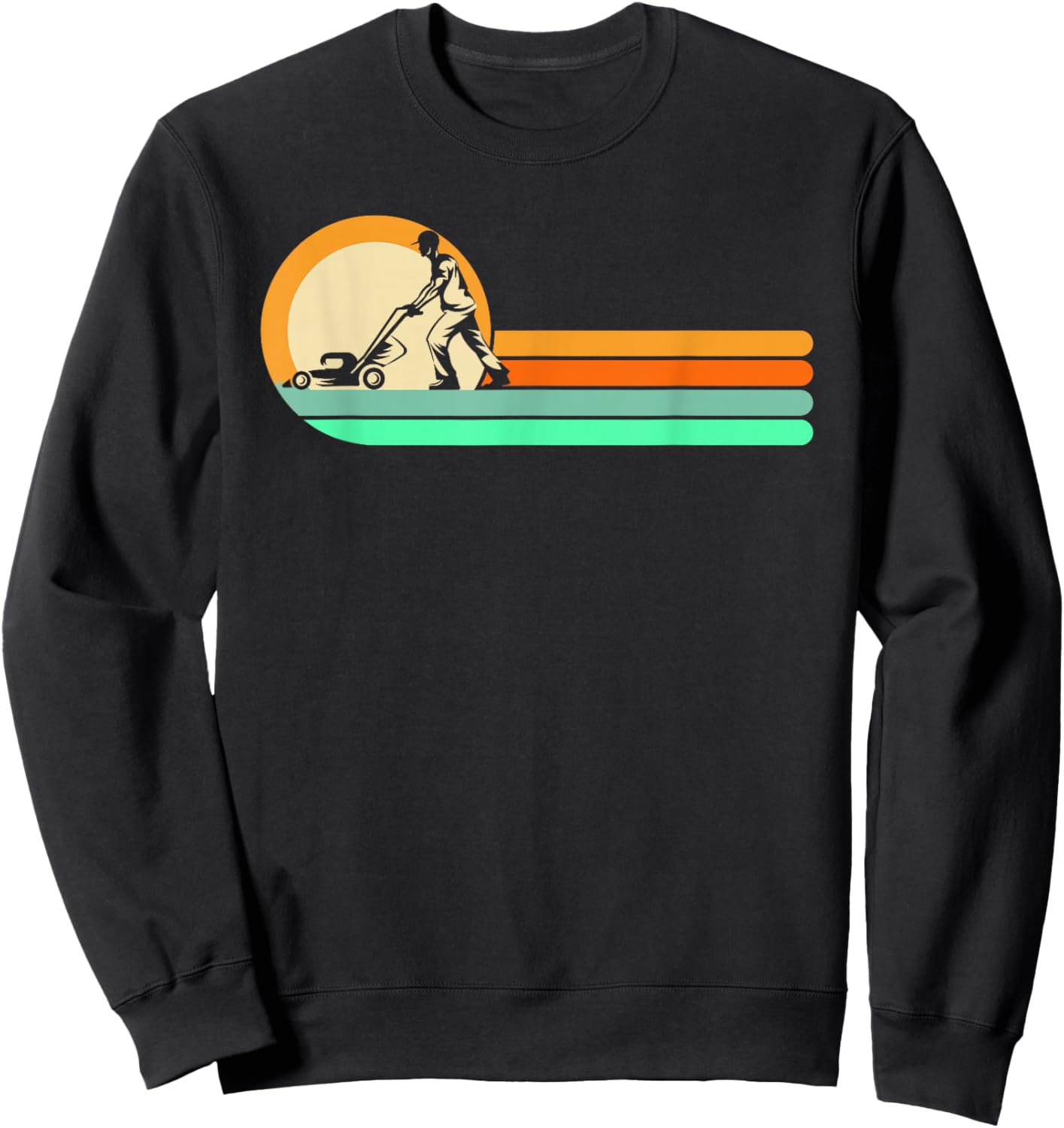 Funny Lawn Mowing - Lawn Mower Shirt Sweatshirt - Sweatshirt | Black