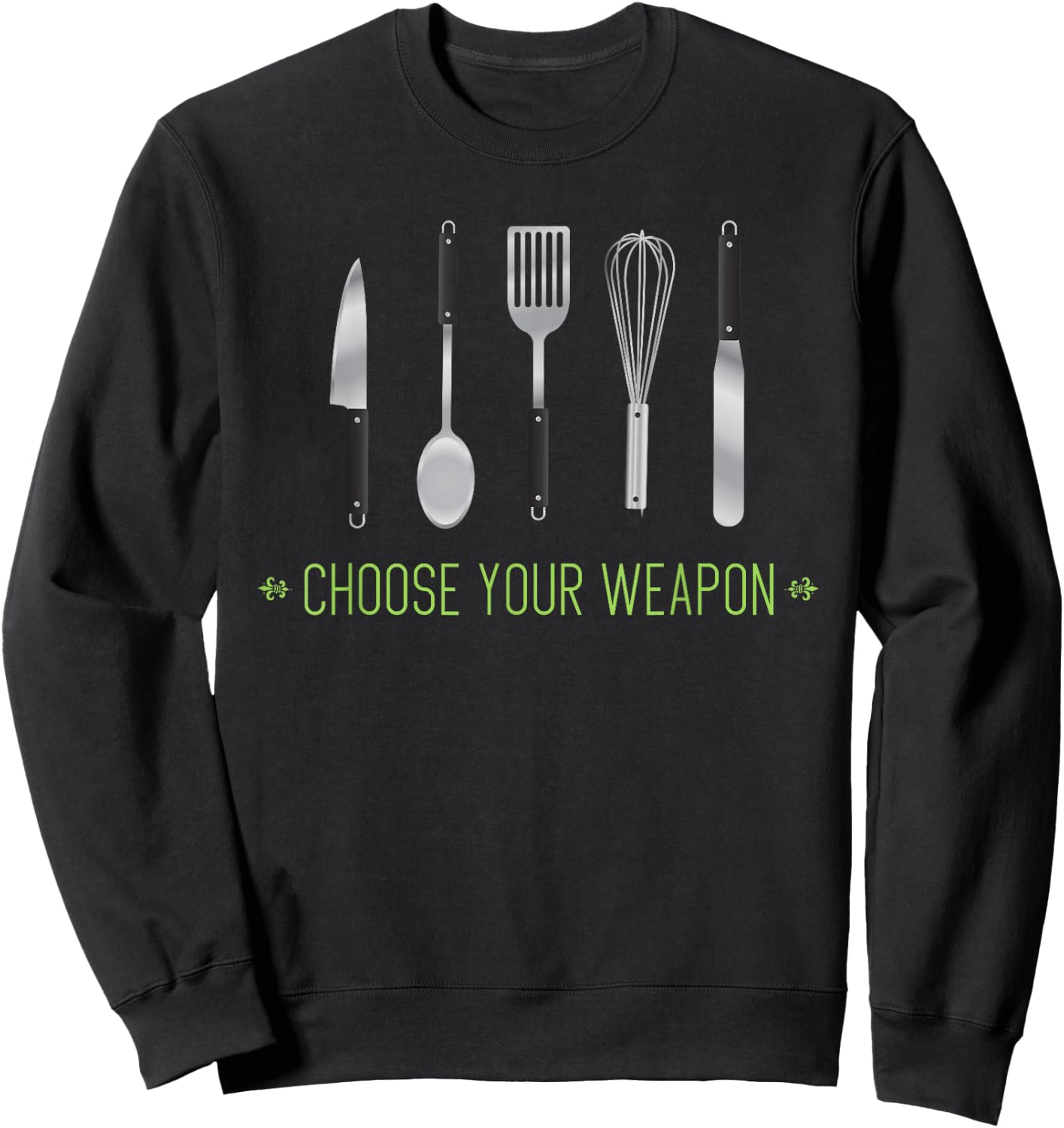 Koch Design Youth Chef Cooking Love Baking Sweatshirt - Sweatshirt | Black