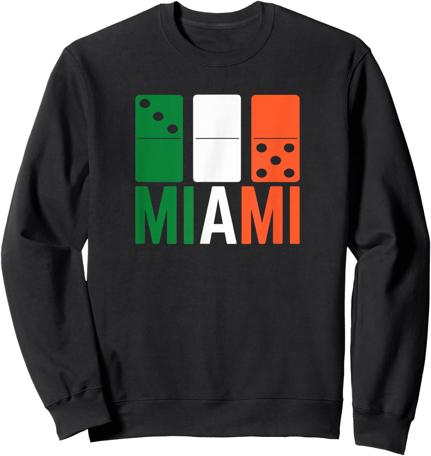 Three Zero Five 305 Miami Domino Sweatshirt - Sweatshirt | Black