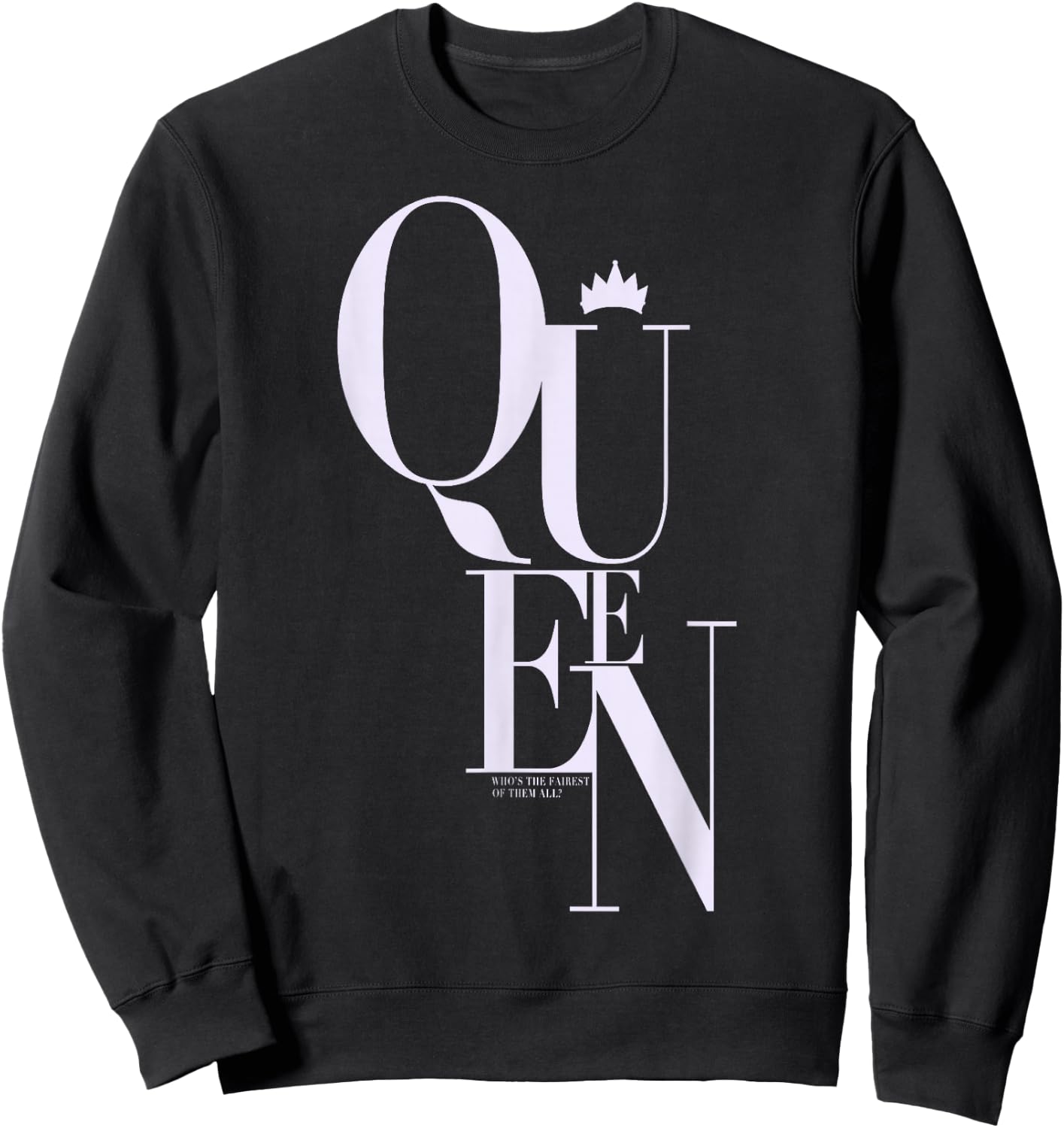 Disney Snow White Evil Queen Quote Graphic Sweatshirt - Sweatshirt | Black