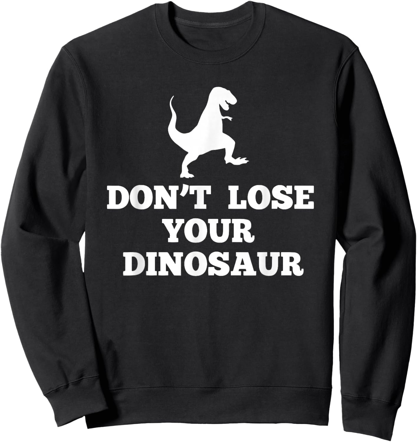 Don't Lose Your Dinosaur | Step Brothers Sweatshirt - Sweatshirt | Black