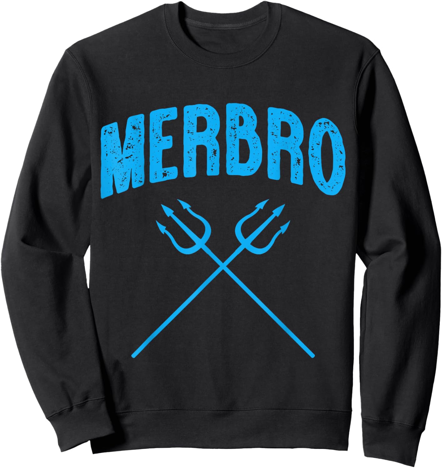 Merbro Brother of The Birthday Mermaid Sweatshirt - Sweatshirt | Black