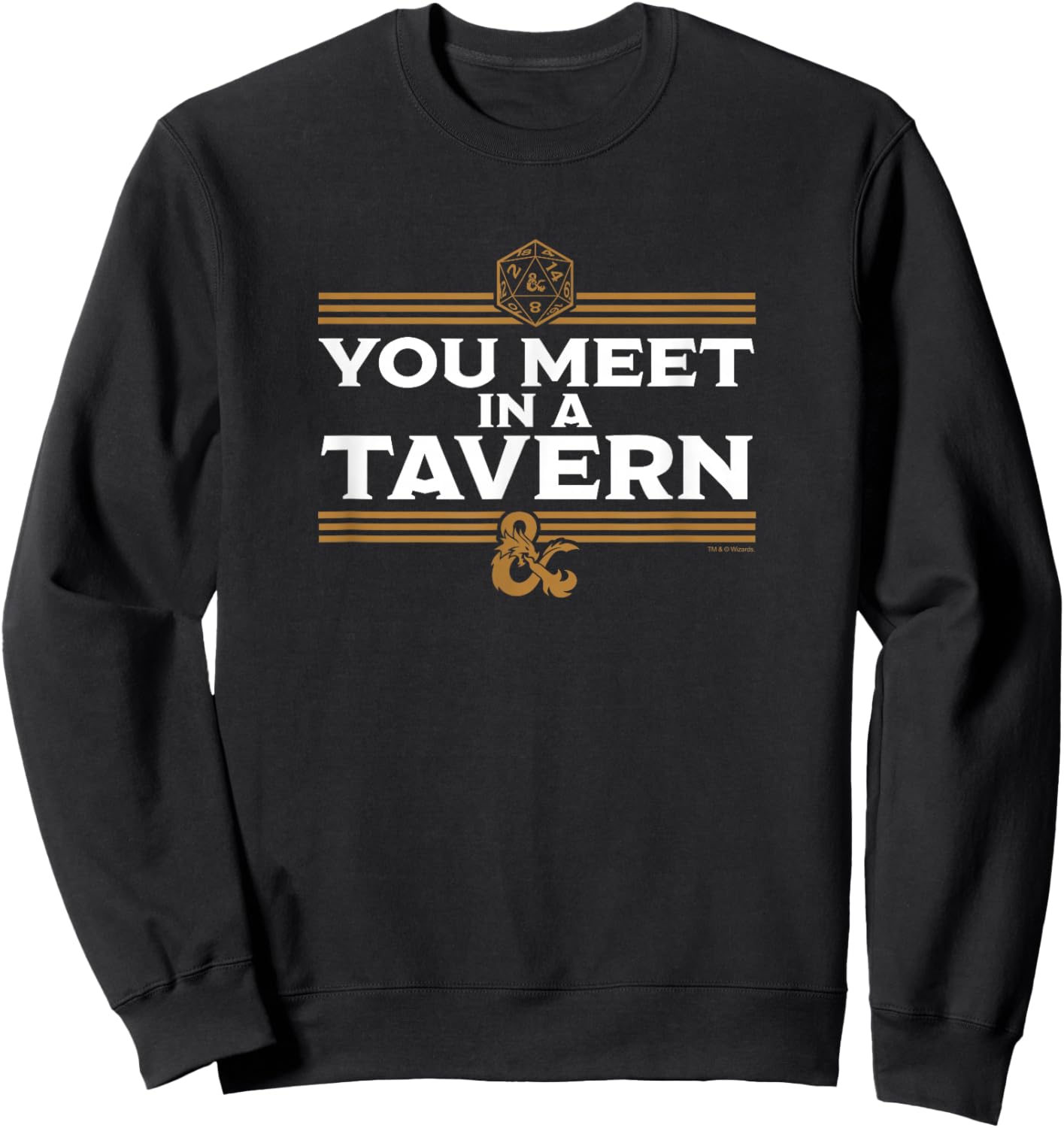 Dungeons & Dragons You Meet In A Tavern Sweatshirt - Sweatshirt | Black
