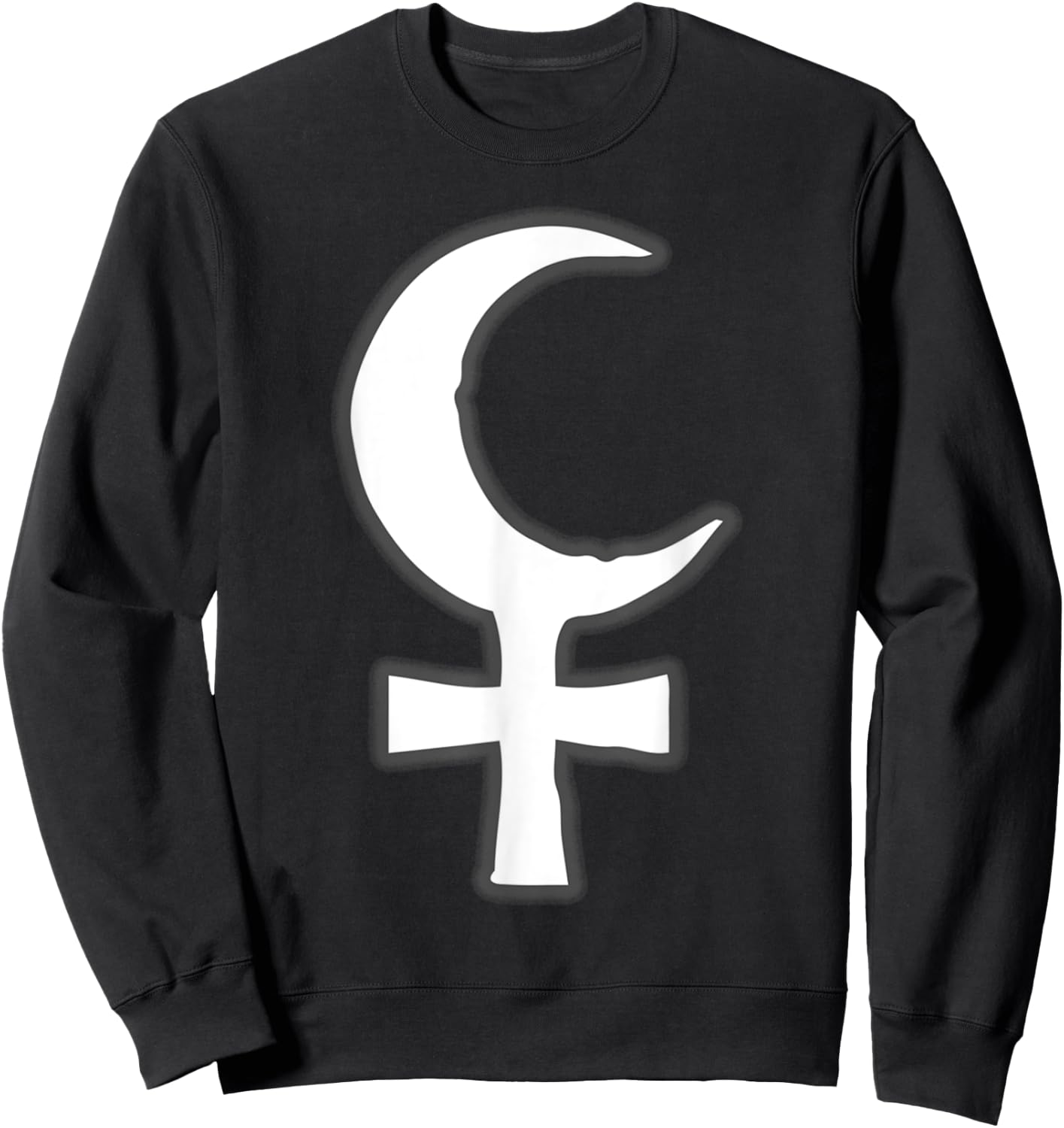 Lilith Cross Moon Devil Gothic Samael Witchcraft Occult Sweatshirt - Sweatshirt | Black