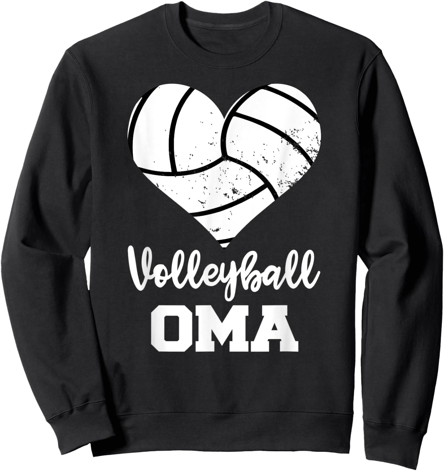 Volleyball Oma Funny Volleyball Player Oma Sweatshirt - Sweatshirt | Black