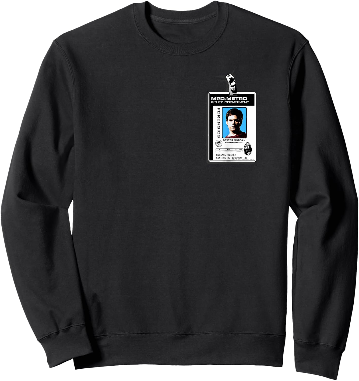 Dexter Badge Sweatshirt - Sweatshirt | Black