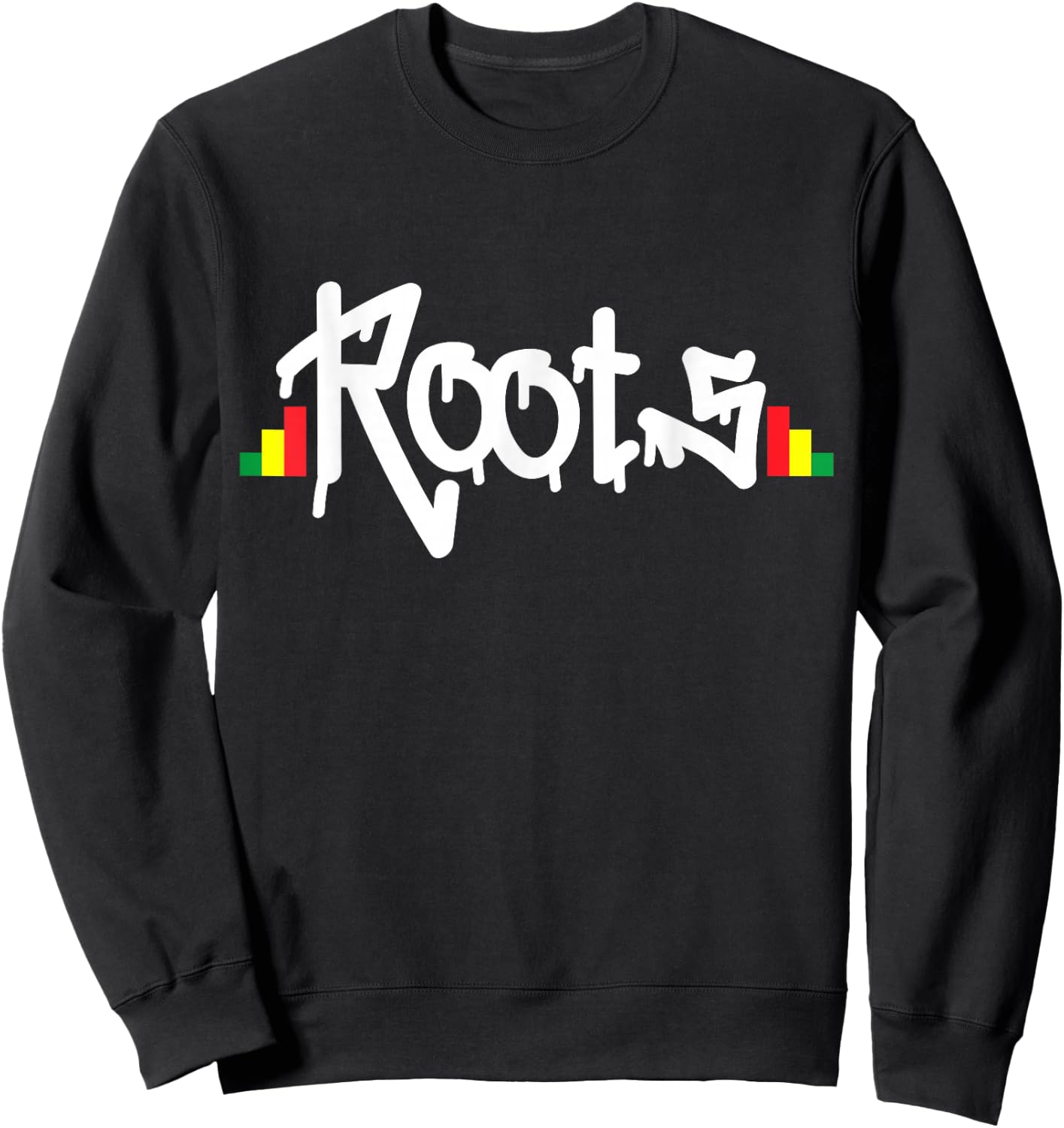 Reggae Roots Rasta Rastafari Grafitti Hip Hop Dub DnB Jungle Sweatshirt - Sweatshirt | Black
