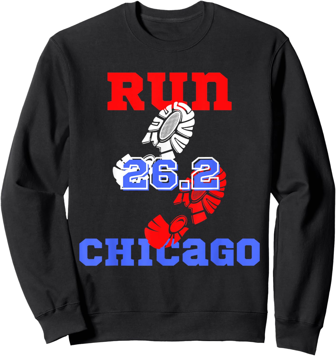 Run the Chicago 26.2 Miles Marathon Runner in Training Sweatshirt - Sweatshirt | Black